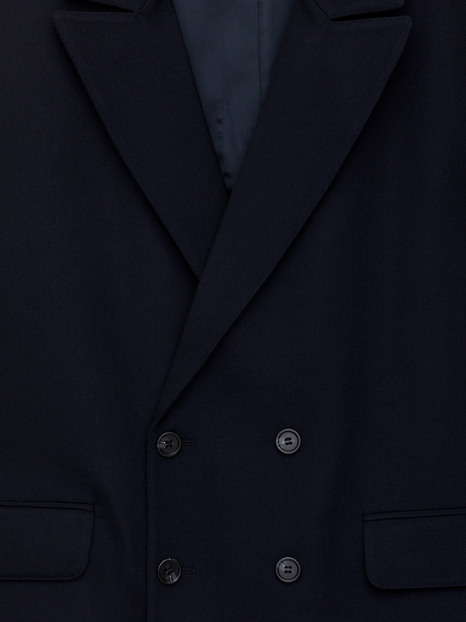 Double-breasted wollen blazer - Donkerblauw - 3