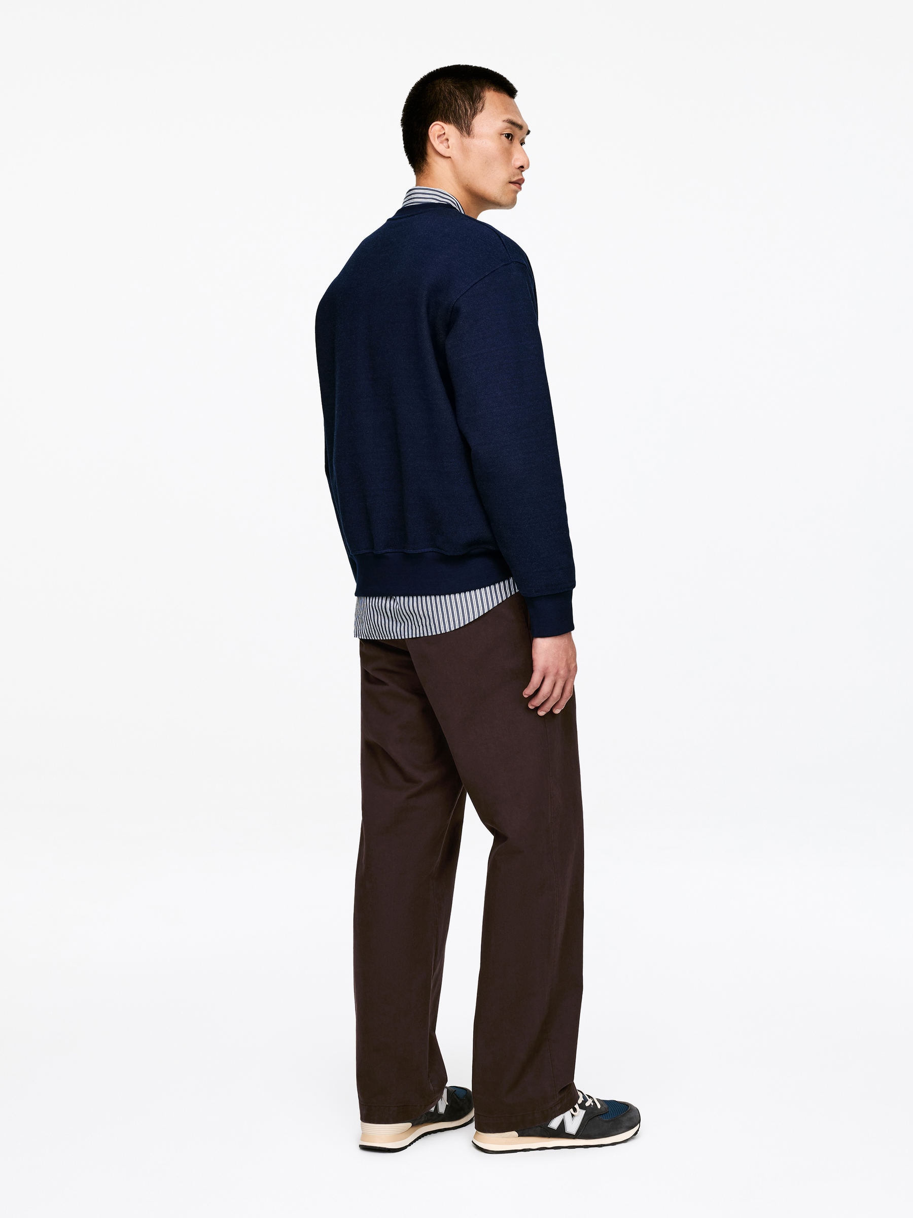 Loose Cotton Chinos - Dark Brown - Relaxed fit - Men - StillMedia/Lookbook - 6