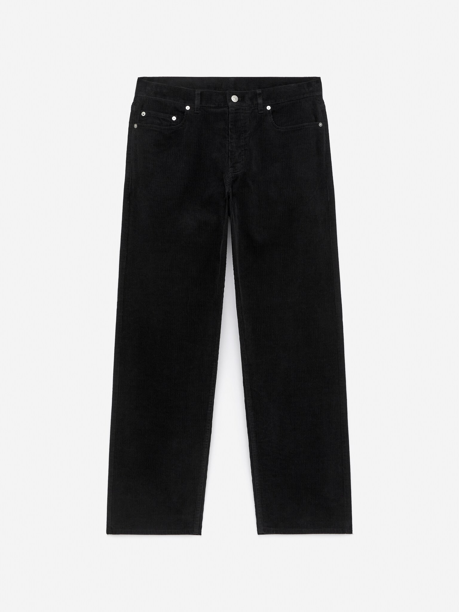 Pantalon en velours côtelé AMPLE - Noir/Marron/Taupe clair - 2