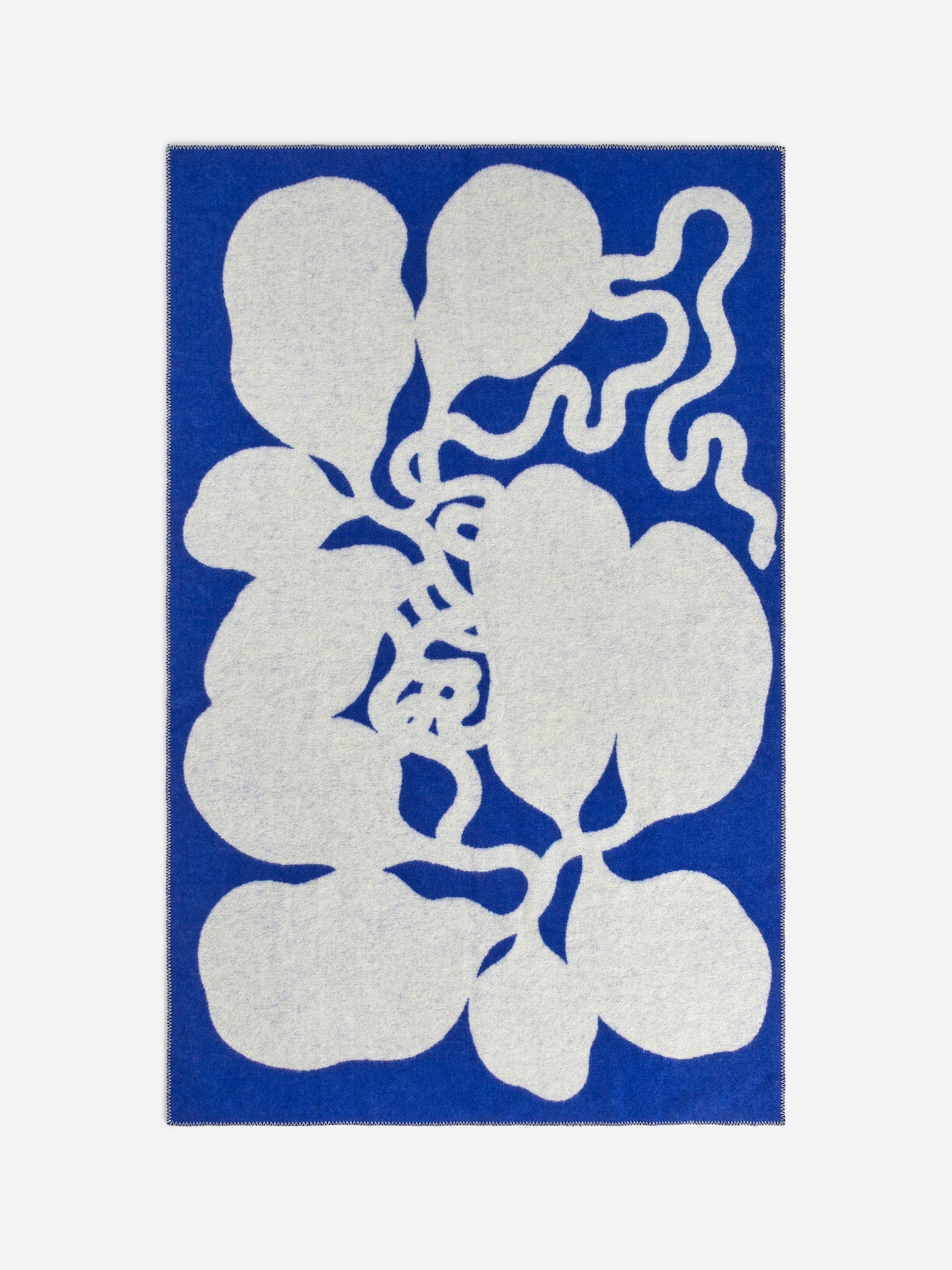 Wolldecke von Klippan - Weiß/Blau - Haushaltswaren - StillMedia/DescriptiveStillLife - 1