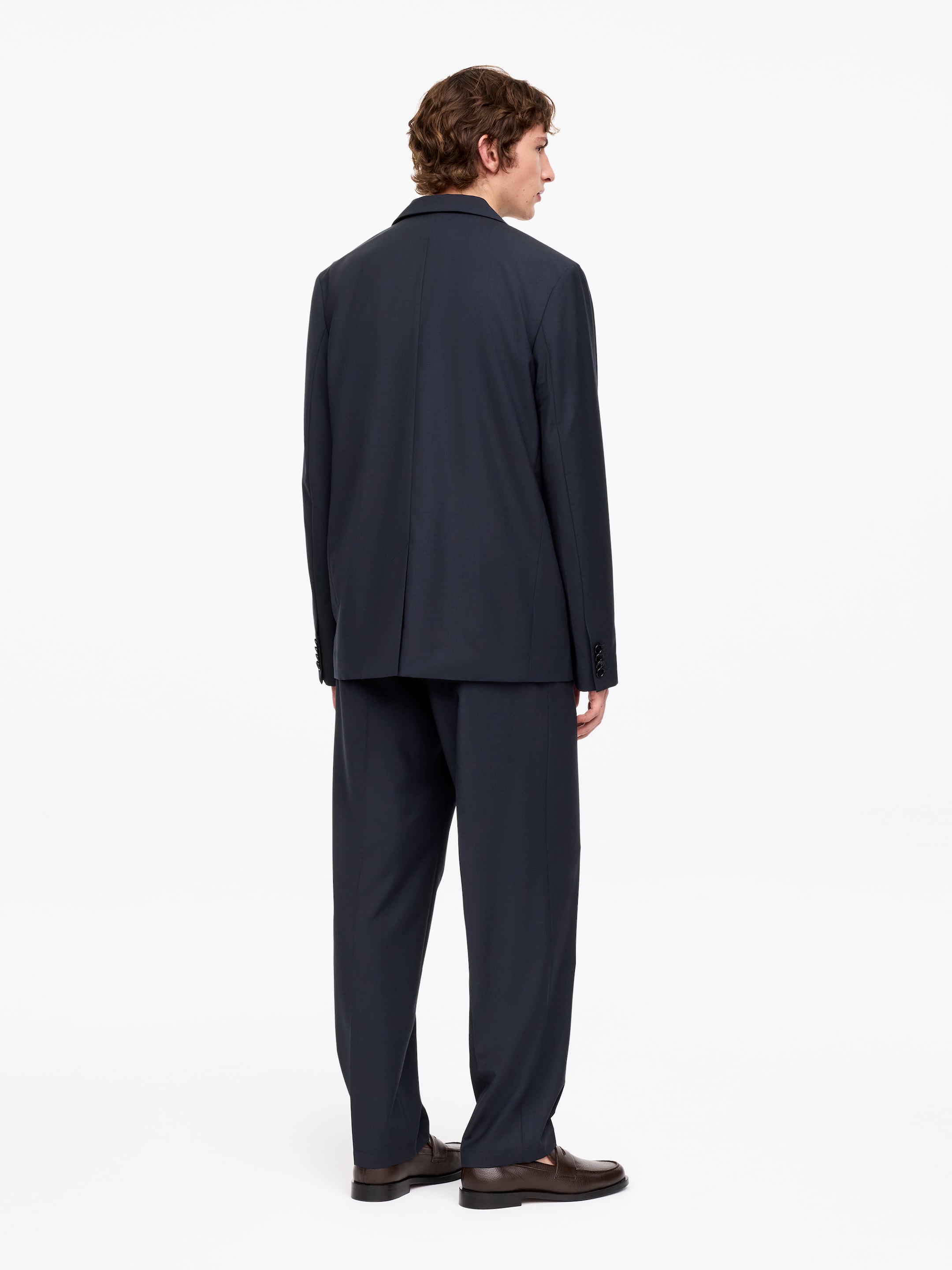 Lightweight Wool Blazer - Dark Blue - Regular fit - Men - StillMedia/Lookbook - 3
