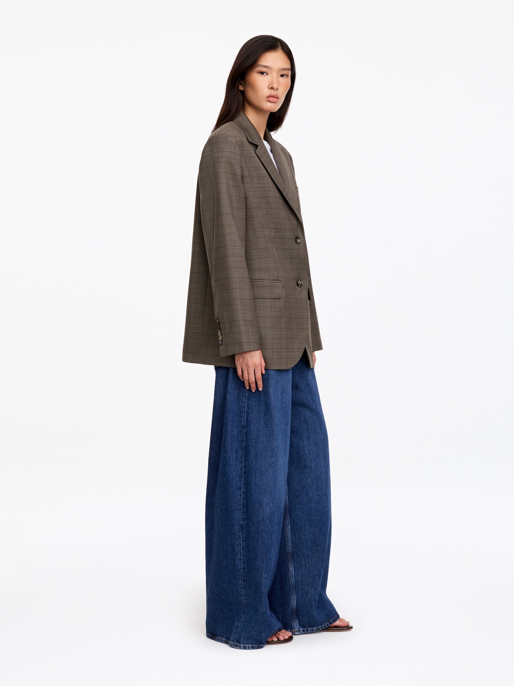 Relaxed Wool-Blend Blazer - Marrón/cuadros - Corte relajado - women - StillMedia/Lookbook - 6