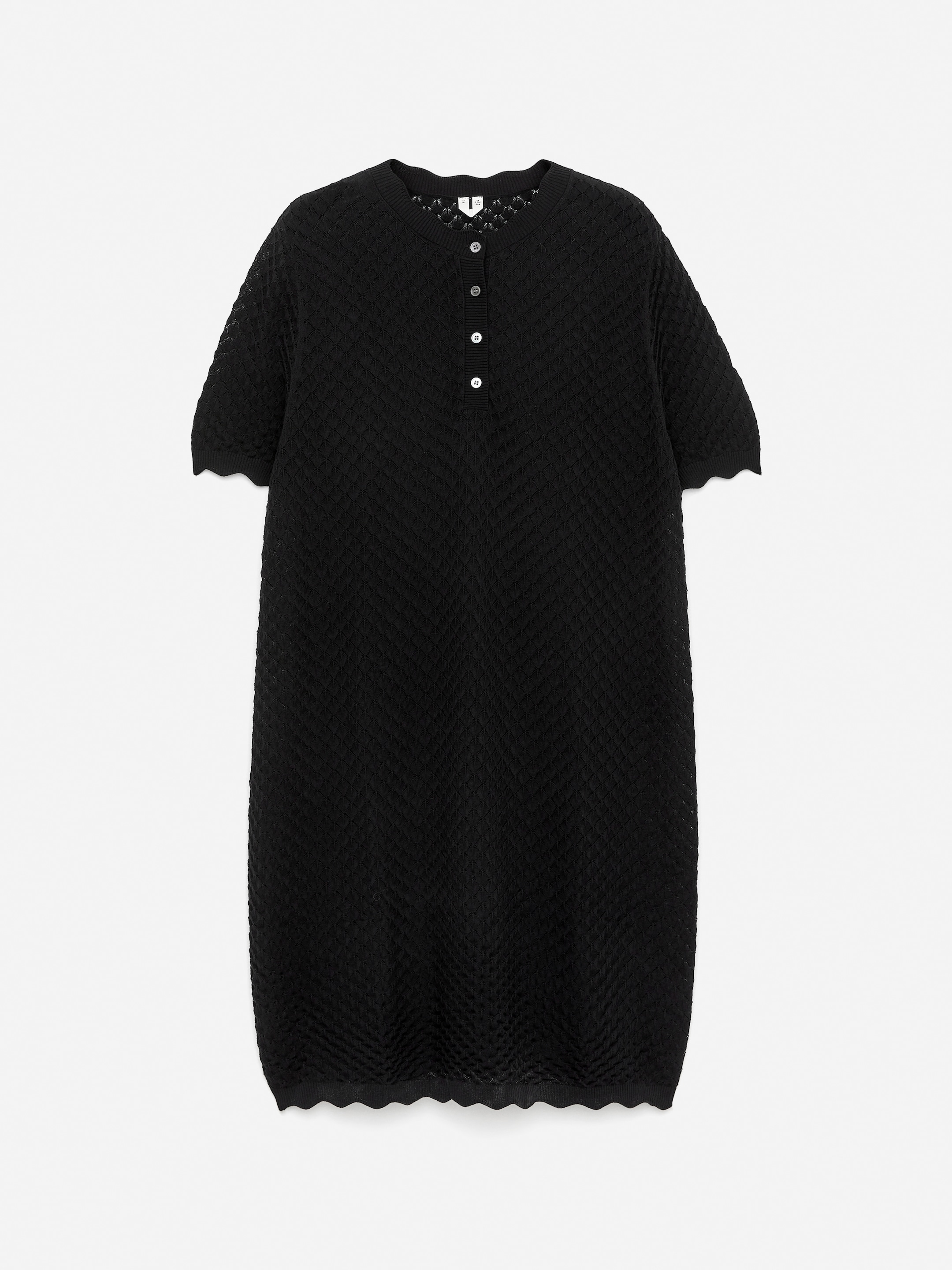 Näytä suurempi kuva: Reikäneulemekko - Musta - NAISET | H&M FI 1