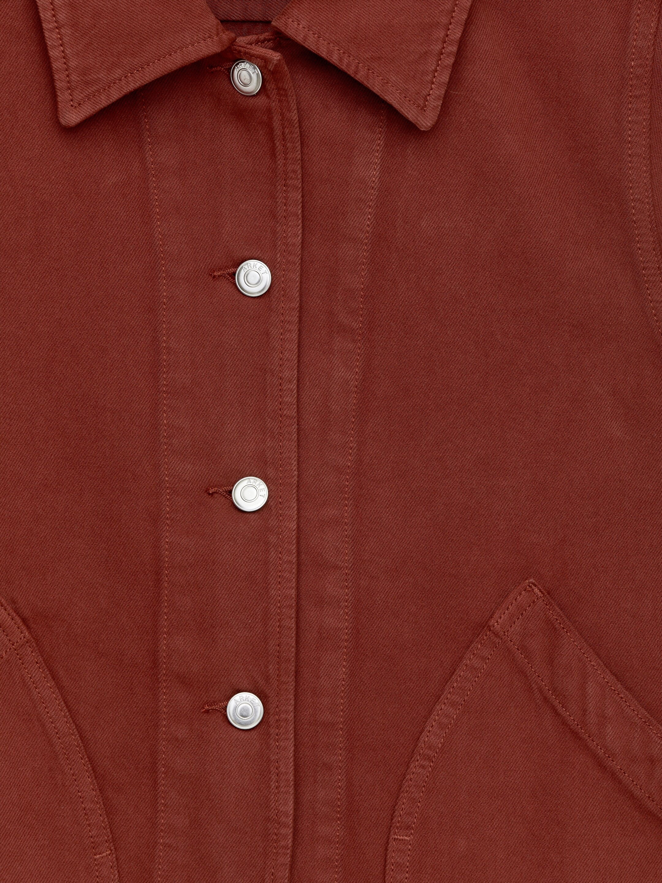 Visualizza immagine più grande: Overshirt in denim tinto in capo - Ruggine scuro - DONNA | H&M IT 6