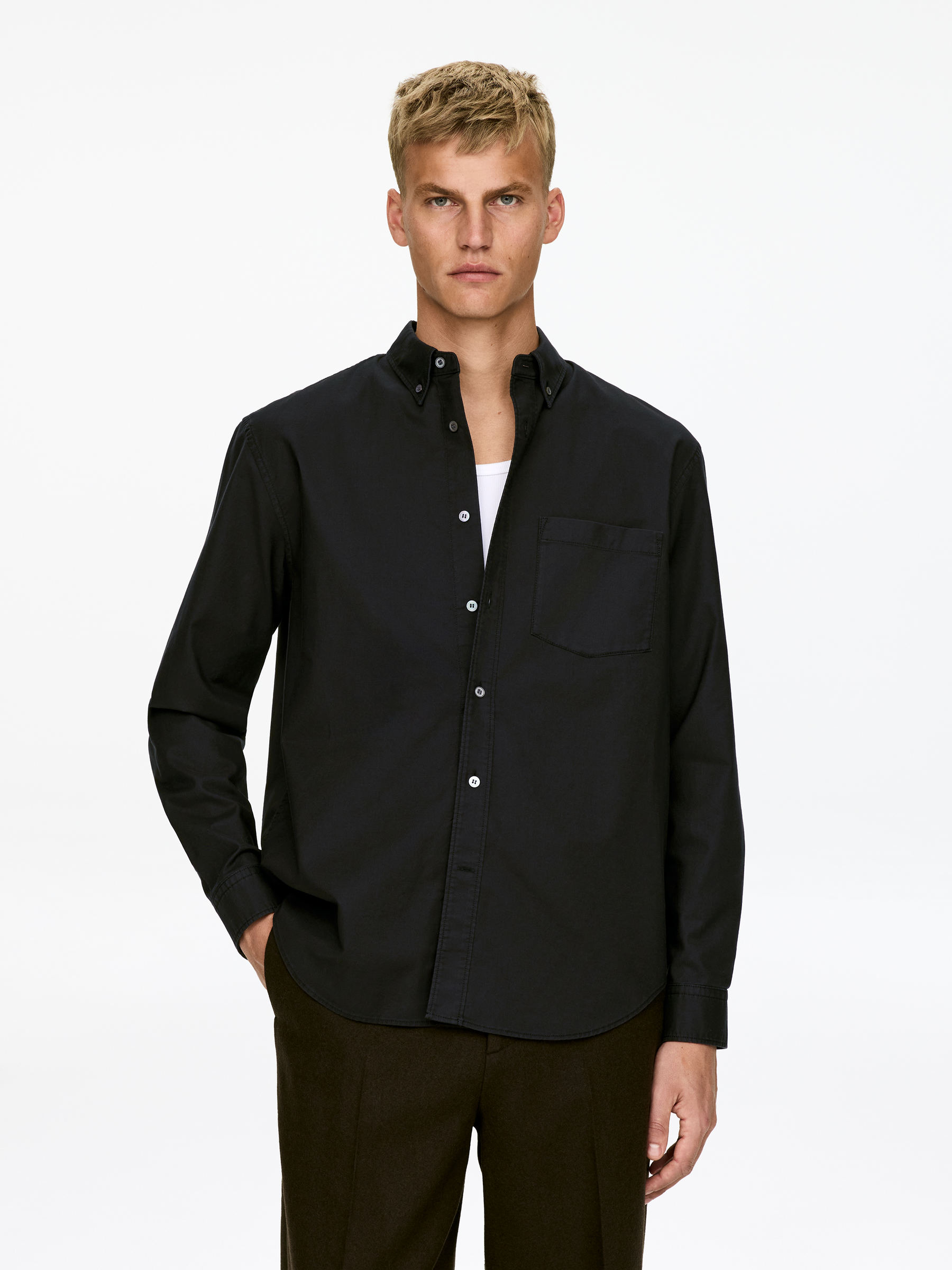 Relaxed Oxford Shirt-#232327-17374