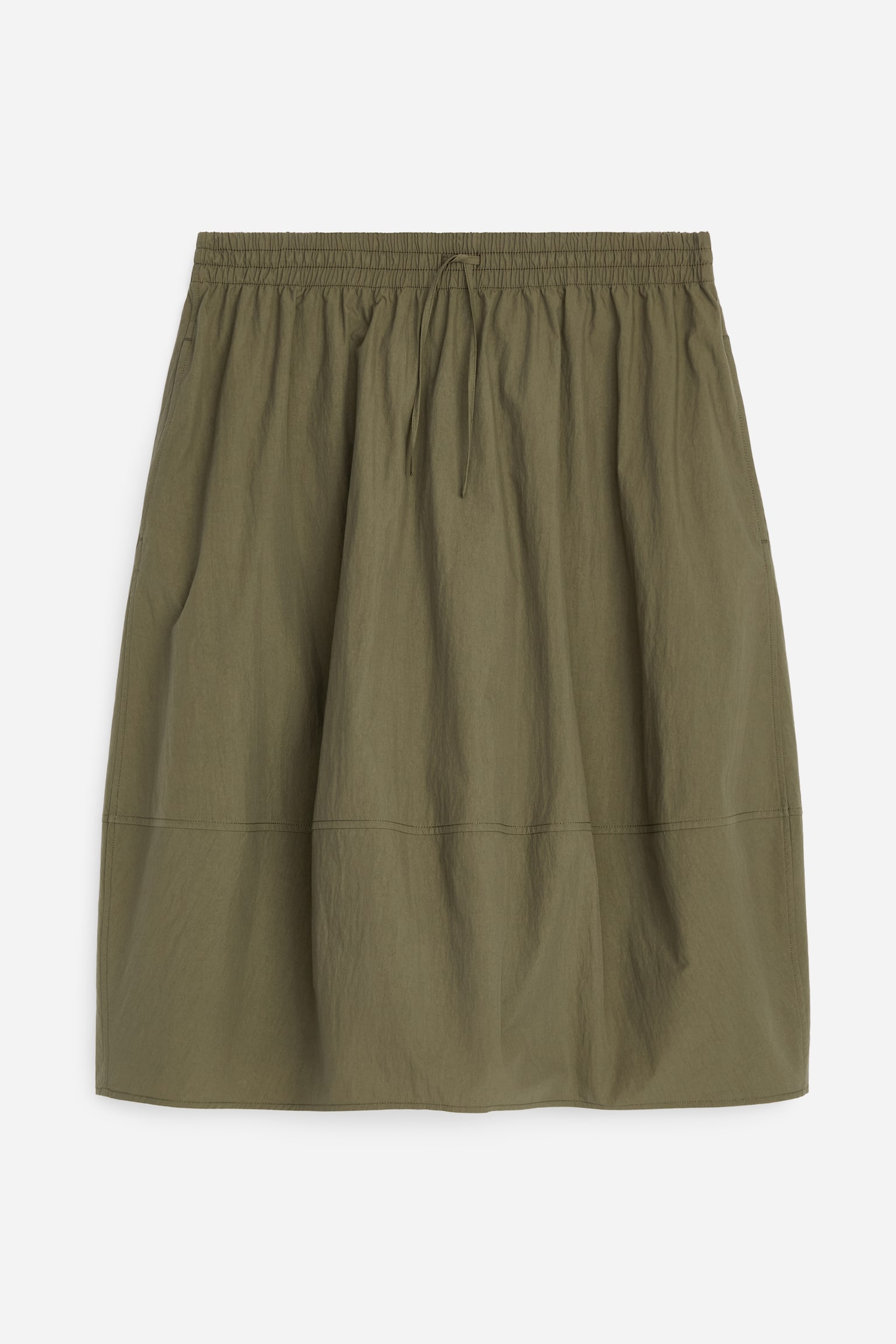 Midirok met coconmodel - Donker kakigroen/Zwart - 1