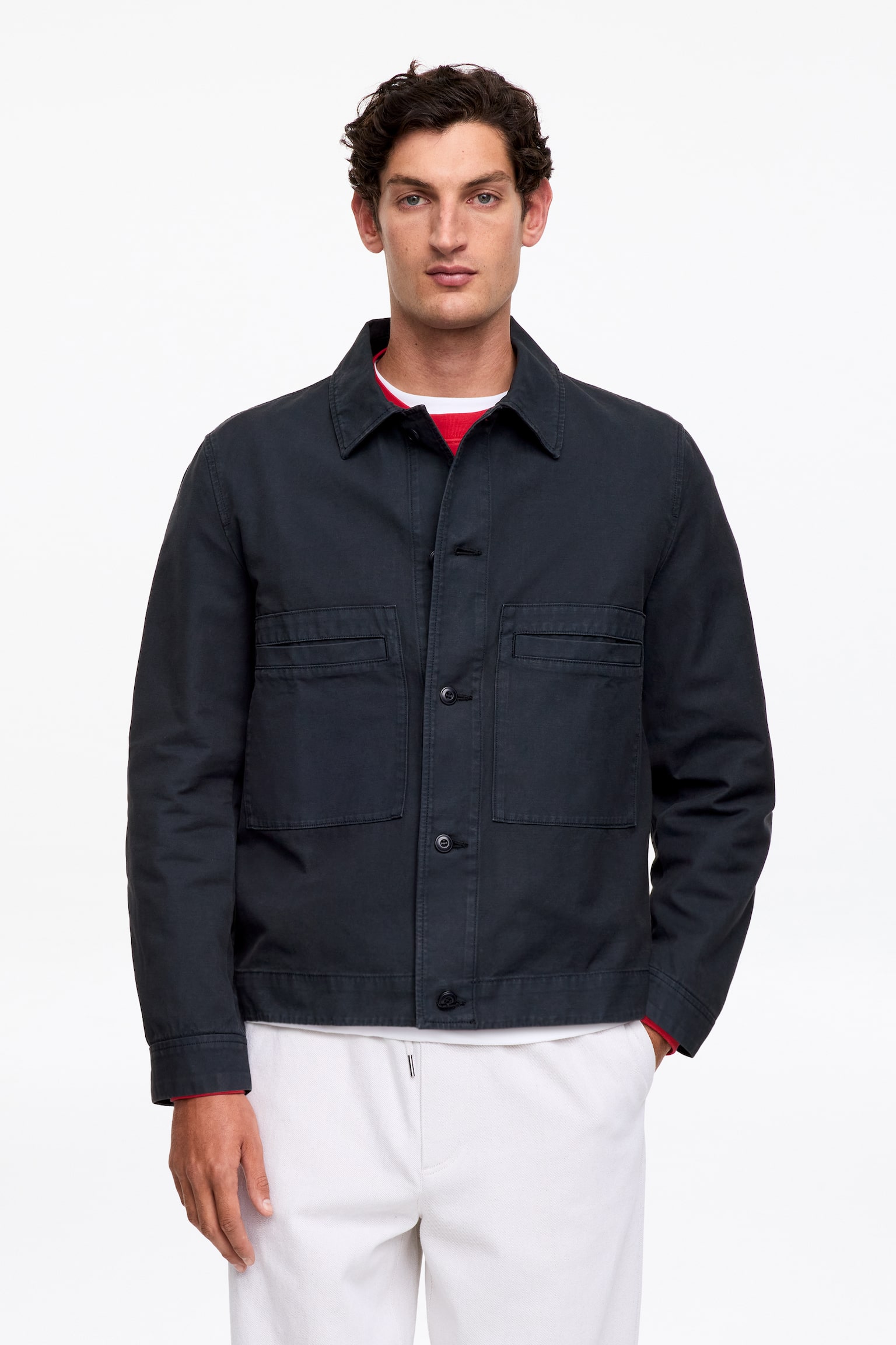 Workwear-jack van katoen - Donkerblauw - 7