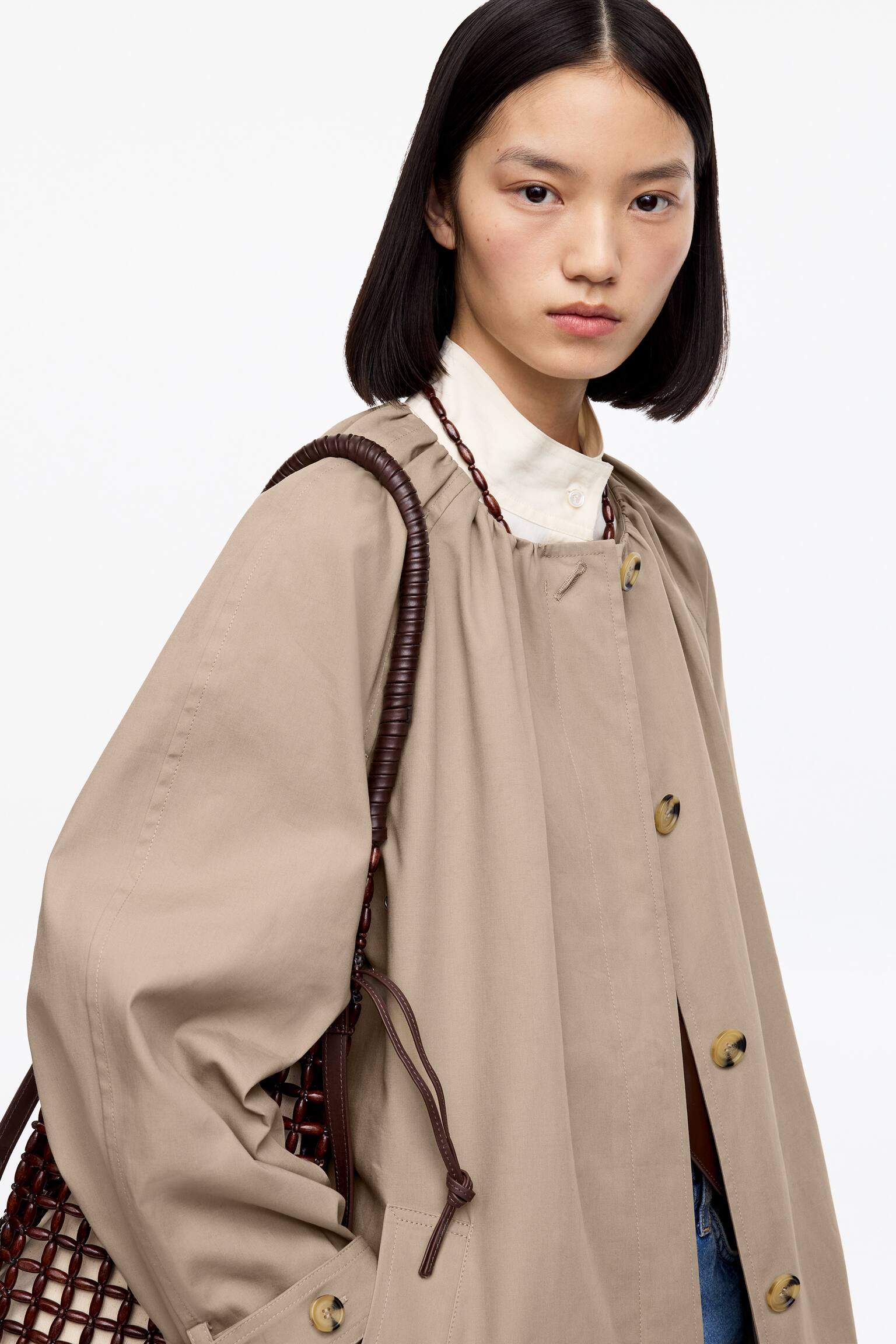 Cappotto in cotone - Beige - 3