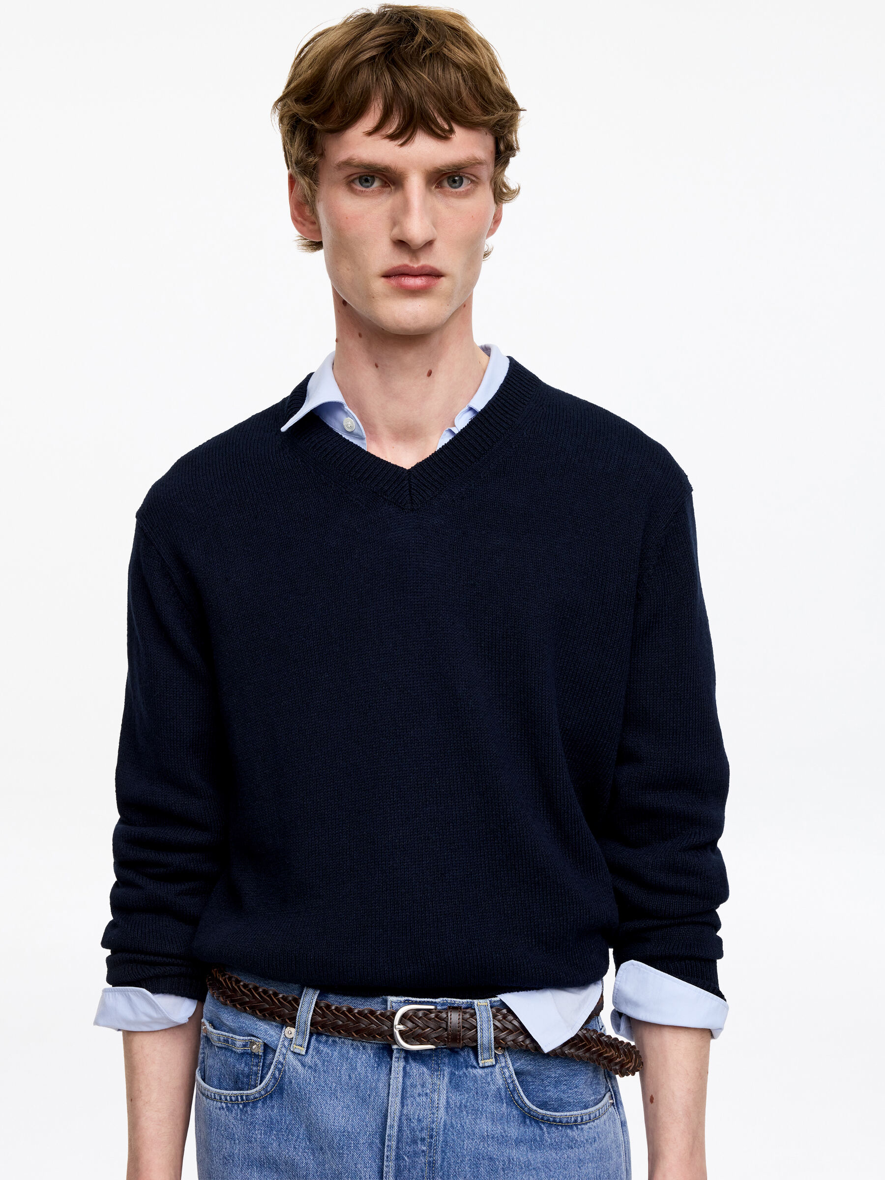 Ceinture en cuir tressé - Marron foncé - Homme - StillMedia/Lookbook - 5