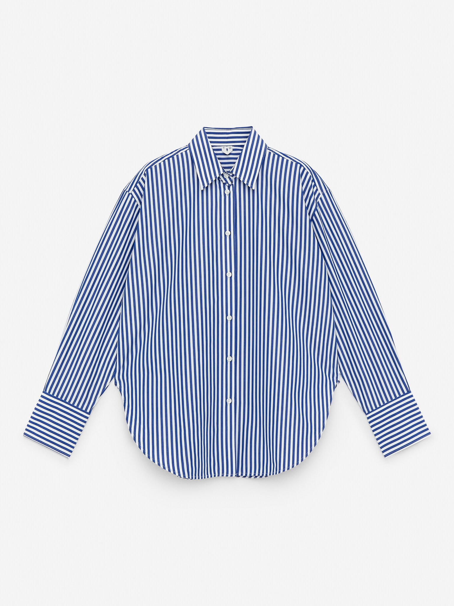 Relaxed-Fit Poplin Shirt - Blue/White/White