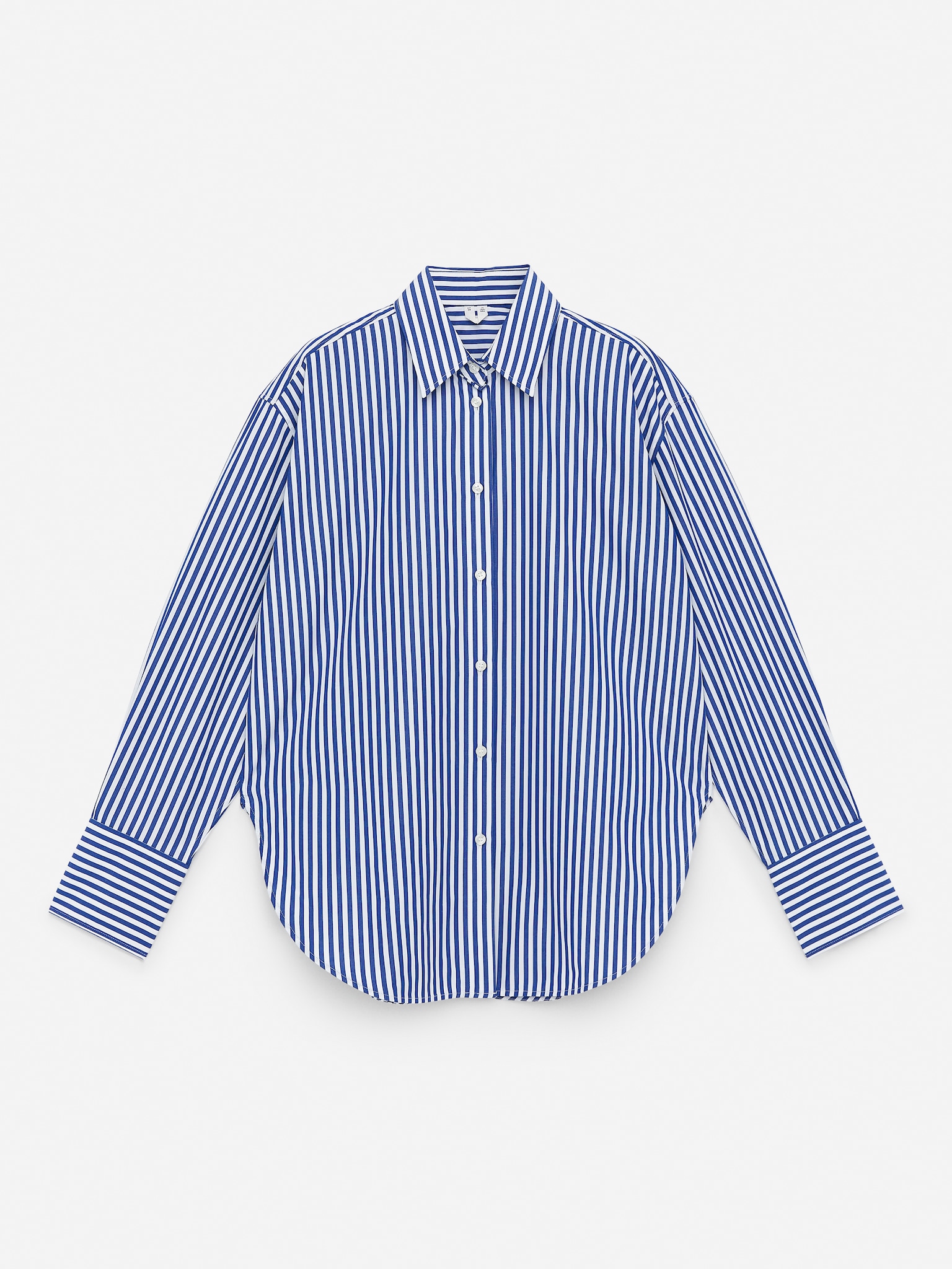 Relaxed-Fit Poplin Shirt - Blue/White/White