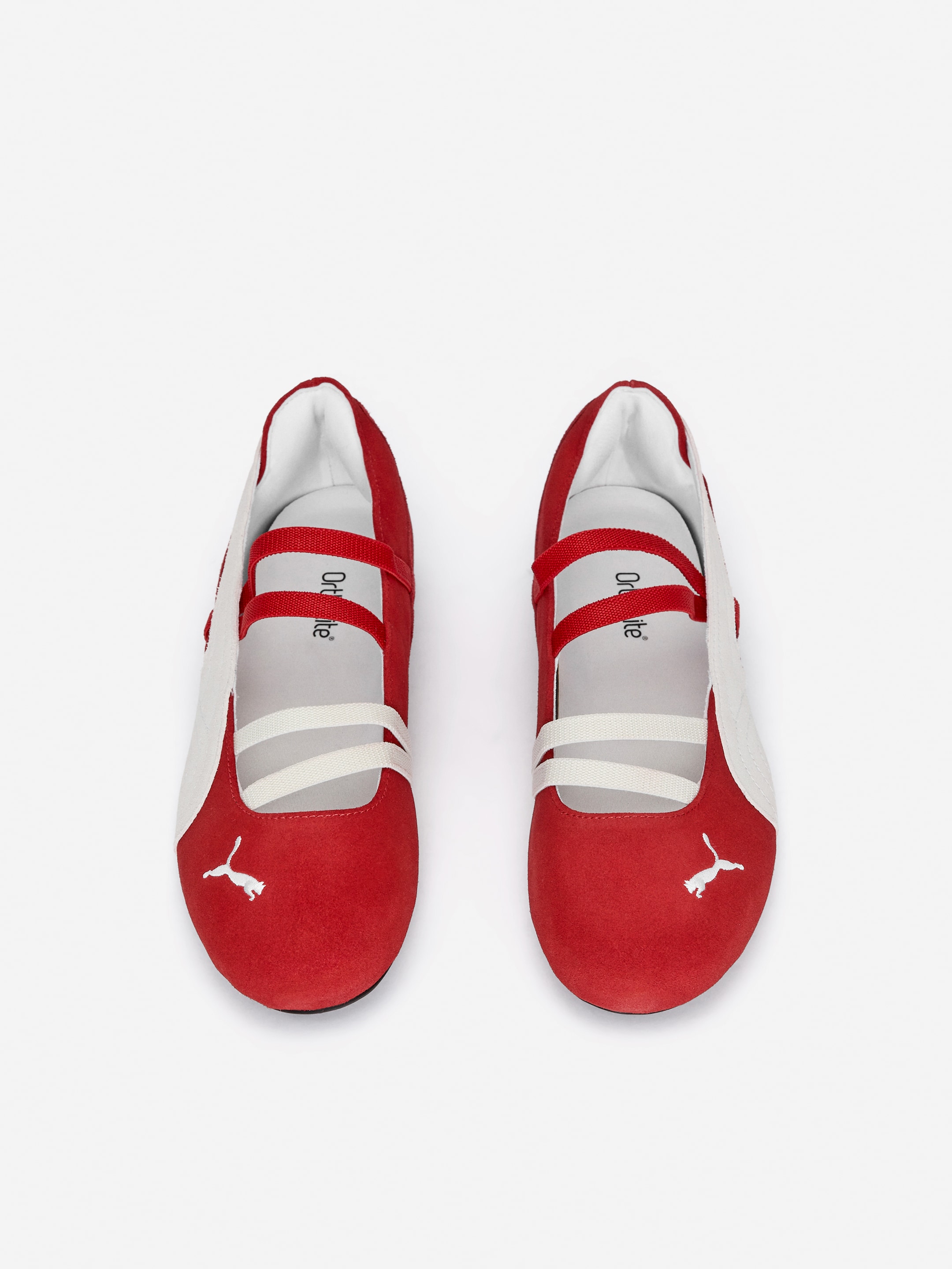 Puma Speedcat Suede Ballet Flats - Red - Women - StillMedia/DescriptiveStillLife - 1
