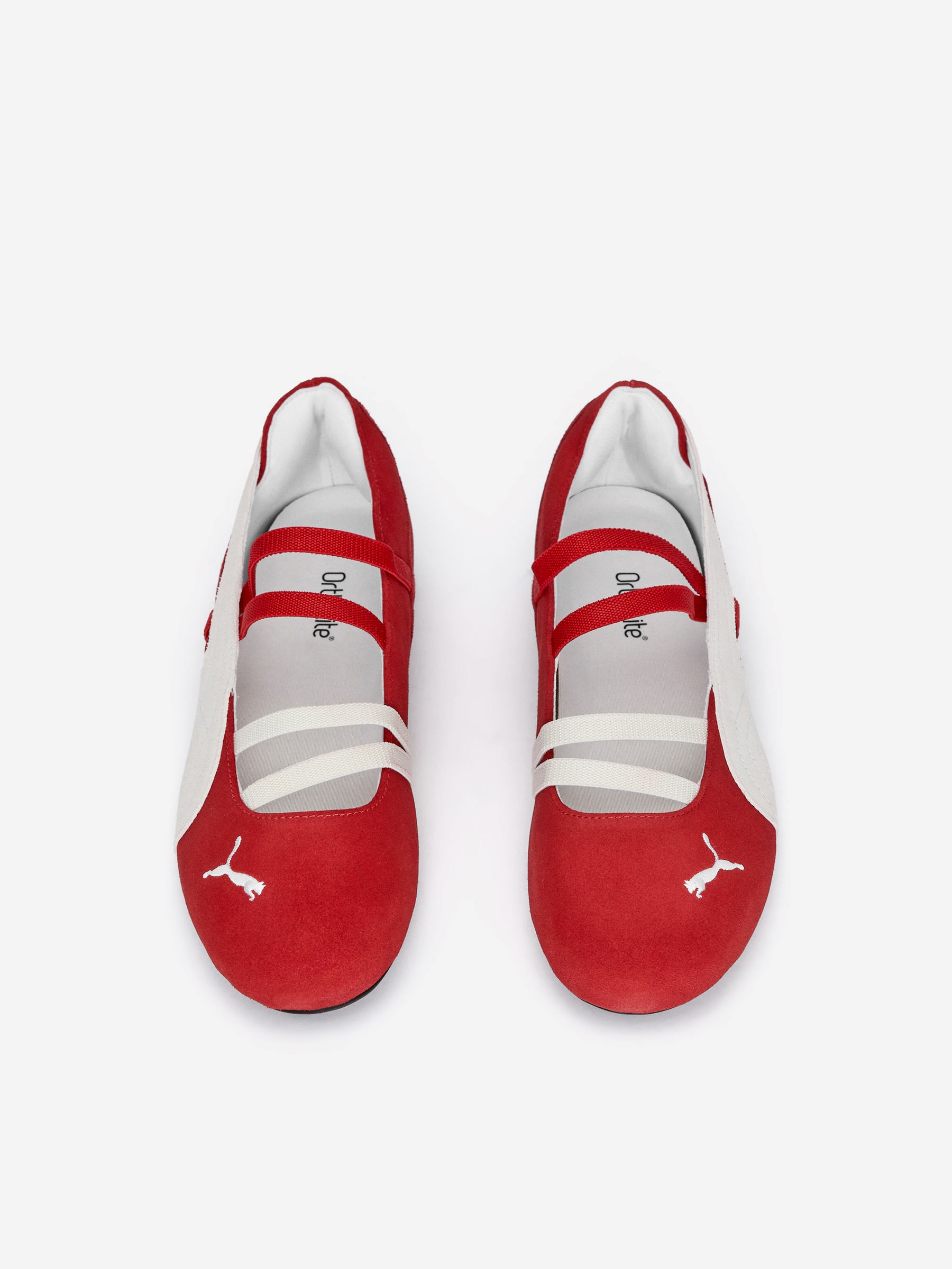 Puma Speedcat Suede Ballet Flats - Red - Women - StillMedia/DescriptiveStillLife - 1