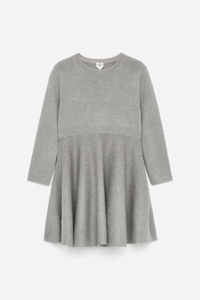 Abito in maglia - Grigio - 1