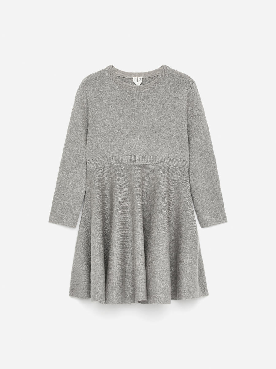 ARKET Girls  Knitted Dress Grey,  size 122/128