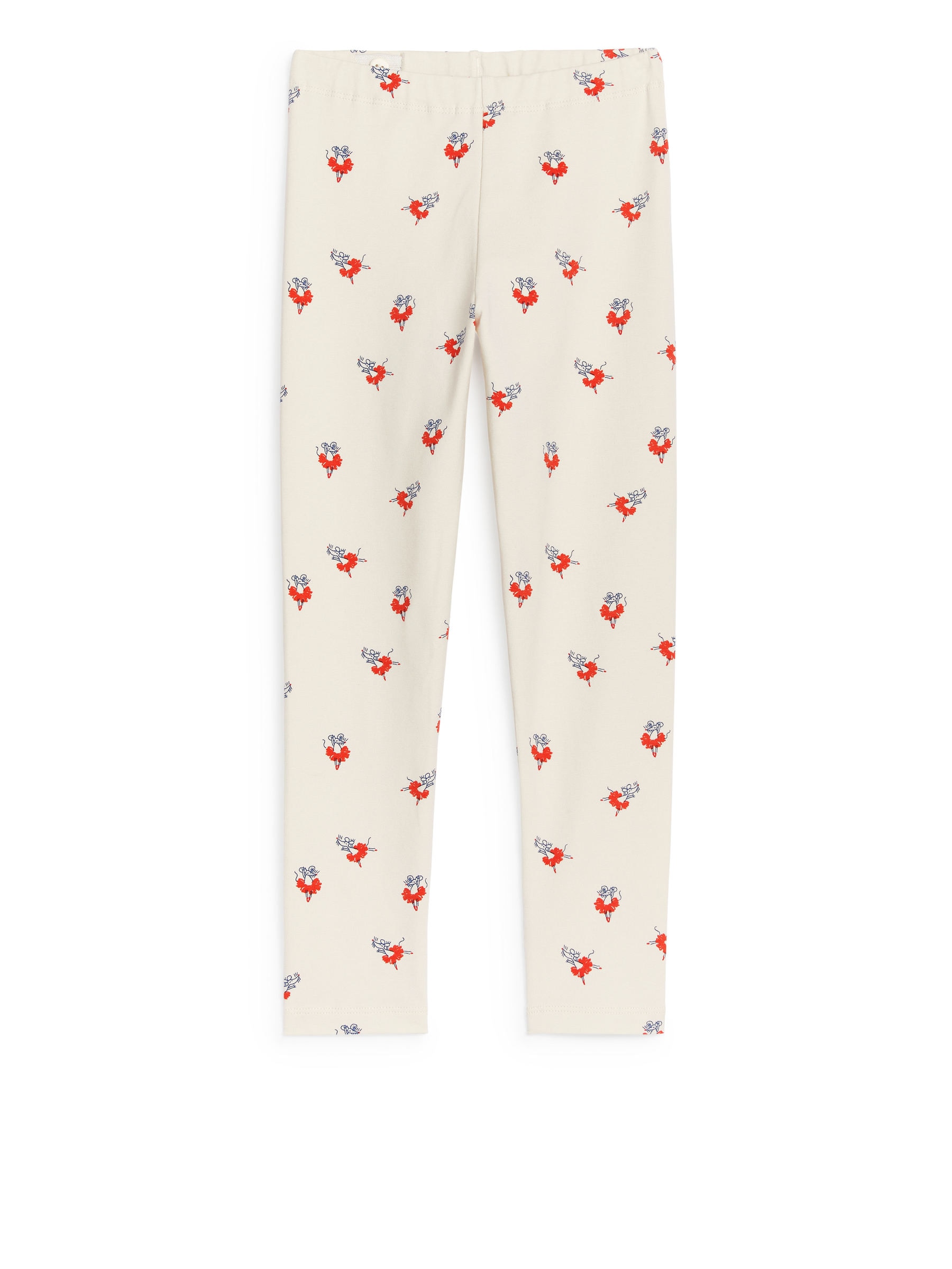 Jersey Leggings - Off White/Ballerinas - Slim fit - Children - StillMedia/DescriptiveStillLife - 1