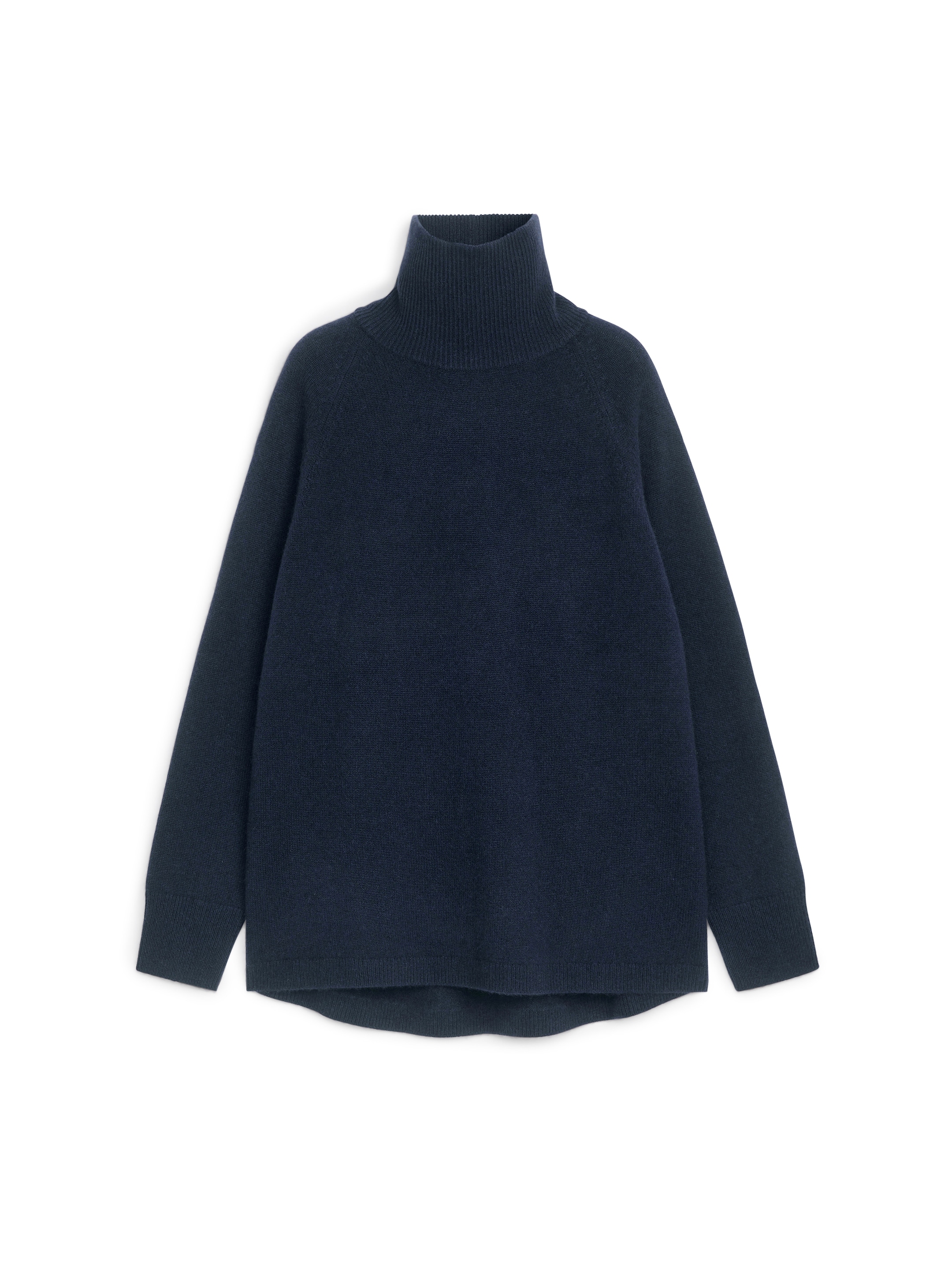 Zobacz większy obraz: Sweter z golfem z kaszmiru i wełny - Ciemnoniebieski - ONA | H&M PL 1