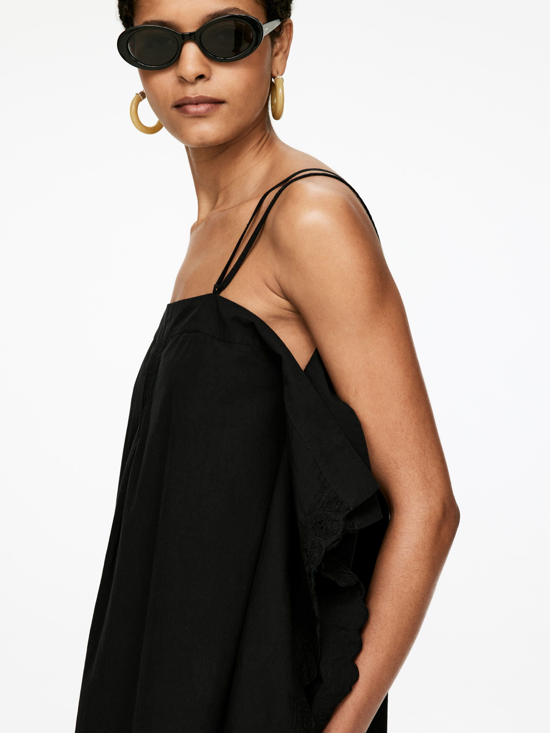 Embroidered Strap Dress - Black - Regular fit - Women - StillMedia/Lookbook - 7