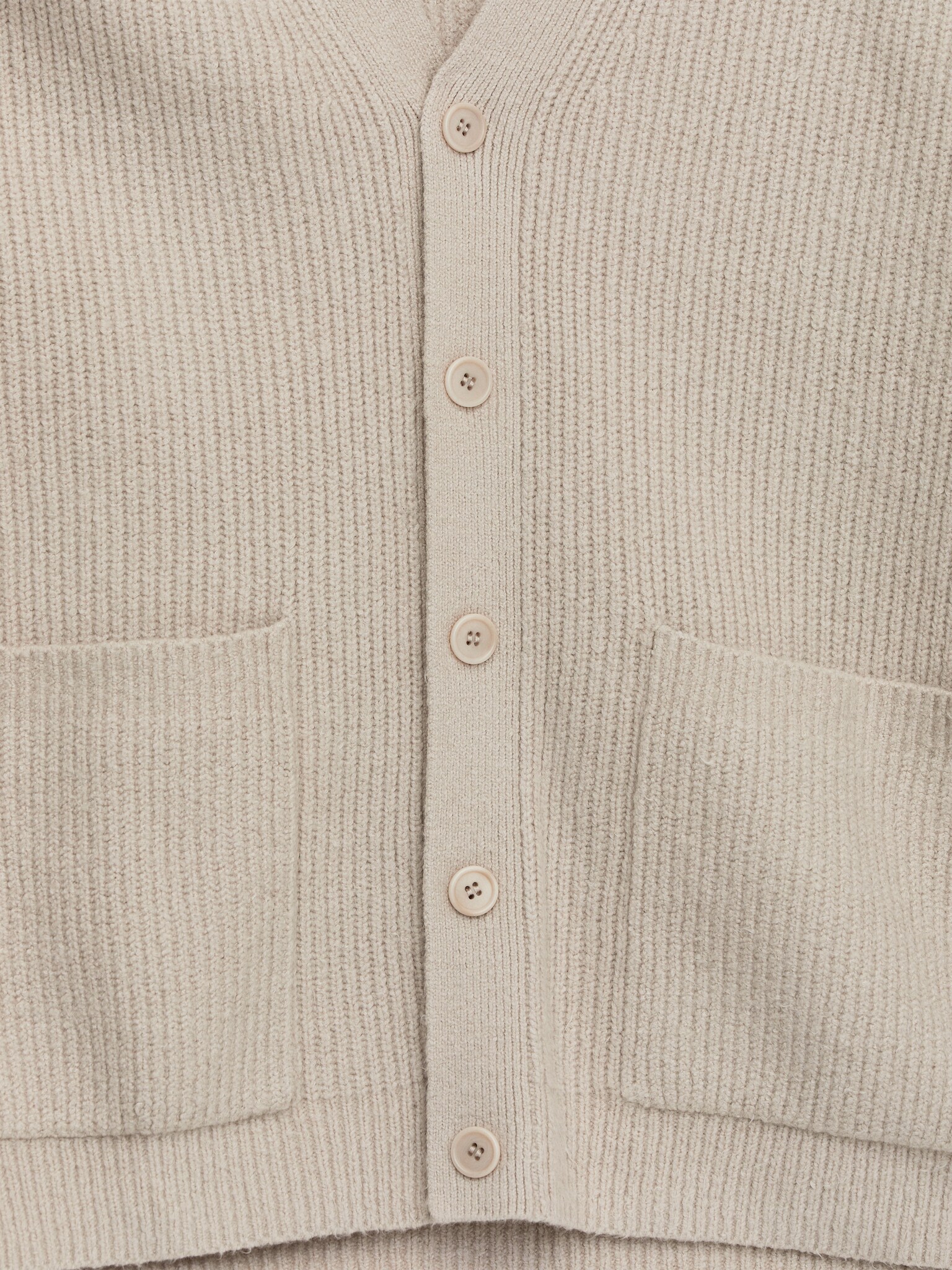 Cardigan col en V - Taupe clair - 2