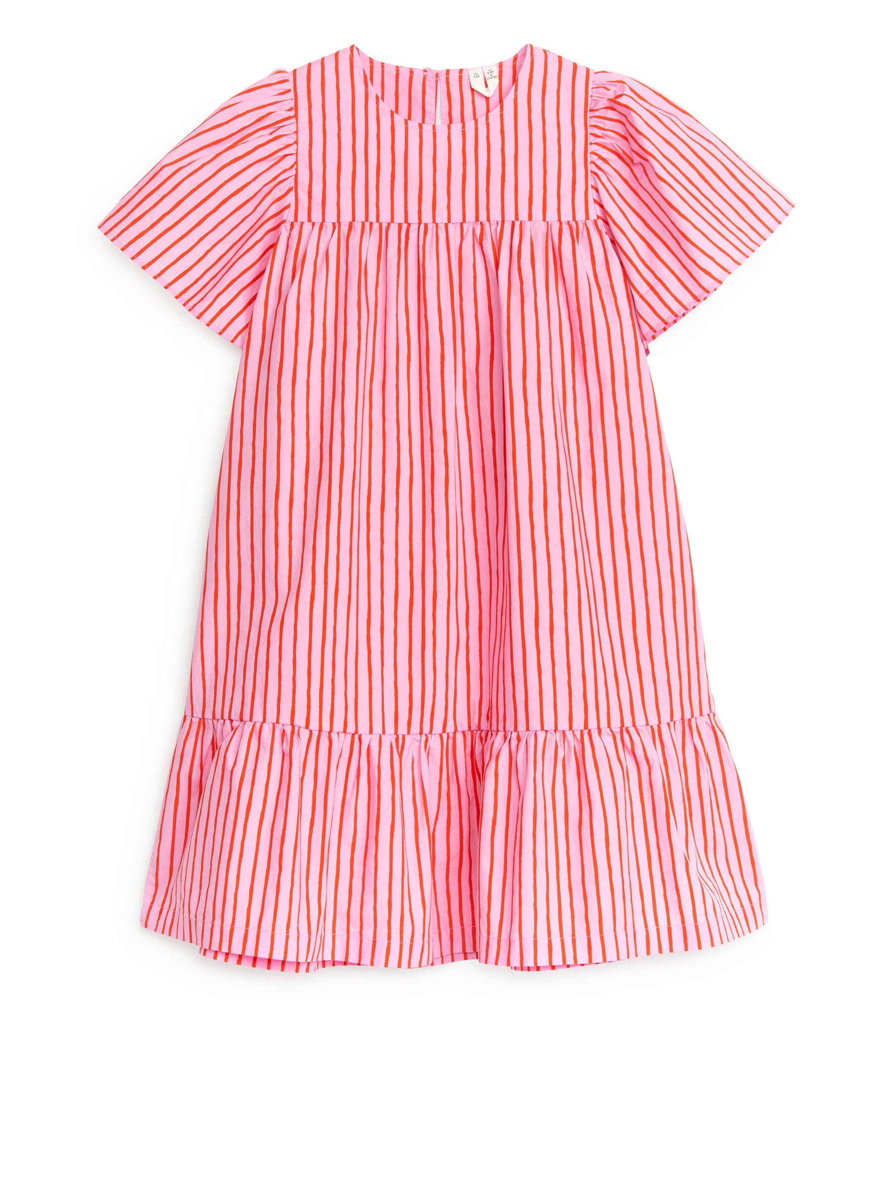 Kleid aus Baumwoll-Popeline - Rosa/Rot - Relaxed Fit - Kinder - StillMedia/DescriptiveStillLife - 2