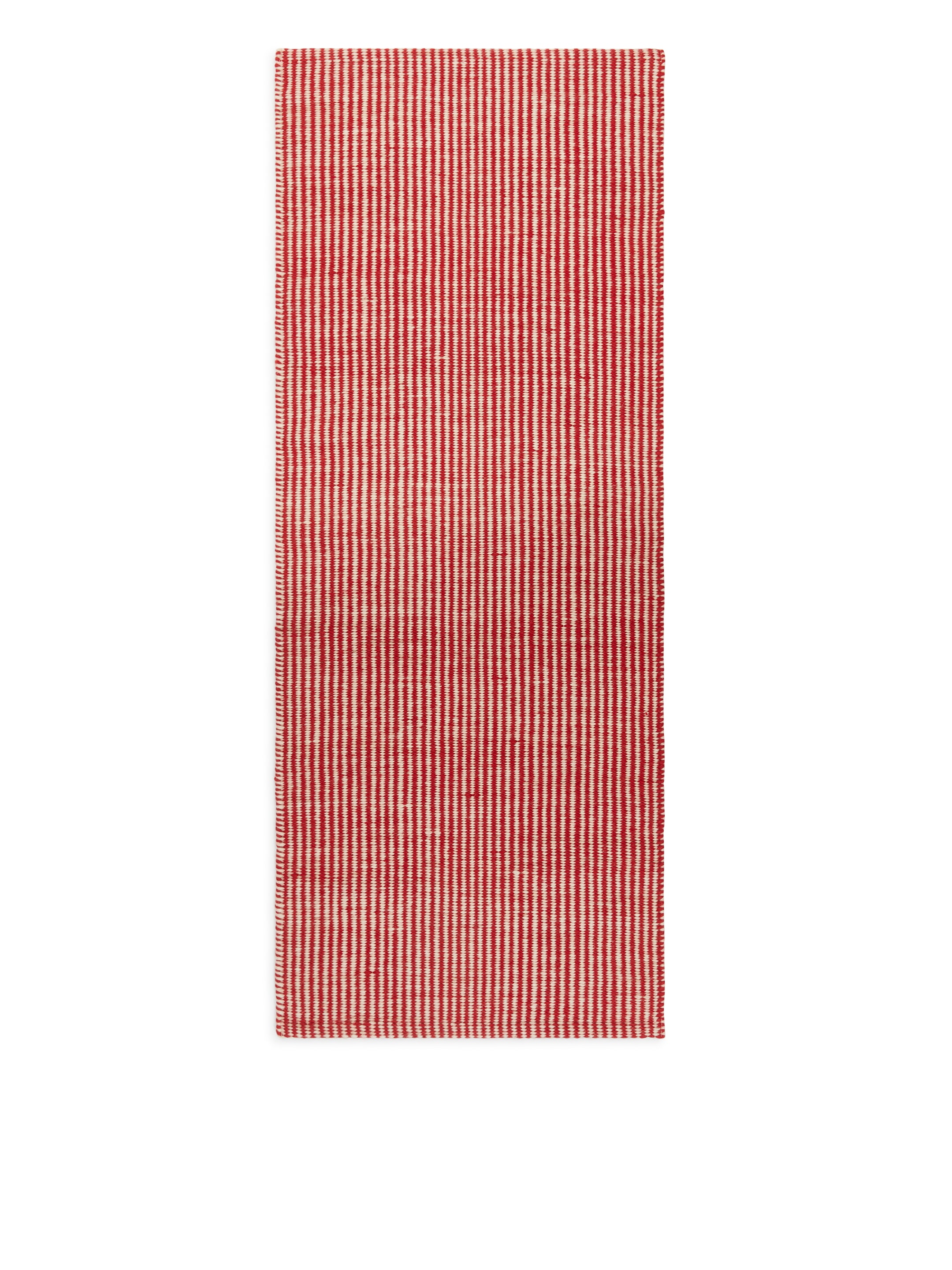 Wollteppich, 70 x 180 cm - Rot/Weiß - Haushaltswaren - StillMedia/DescriptiveStillLife - 1