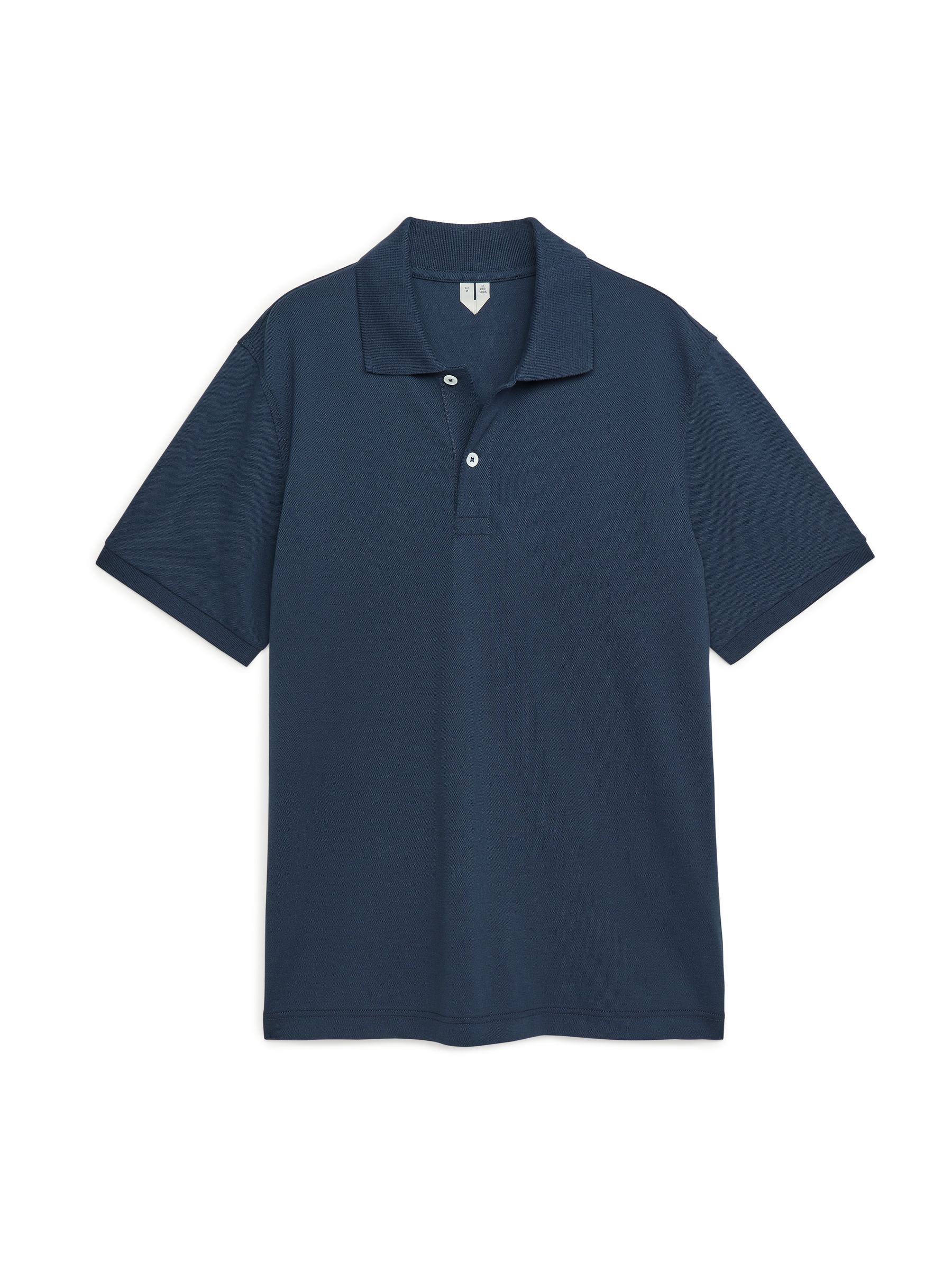 Piqué Polo Shirt-#2C303E-12056