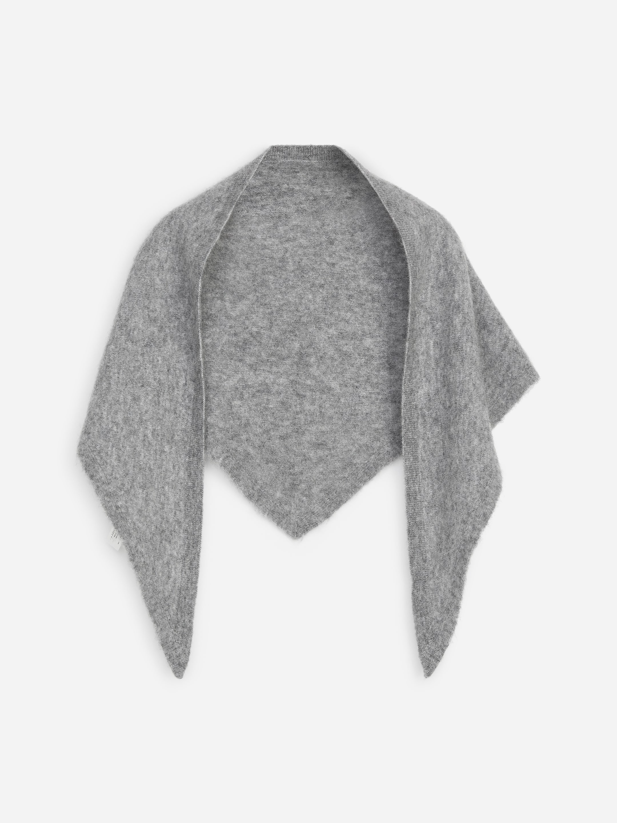 Tuch aus Alpakawolle und Wolle-Grey-21077