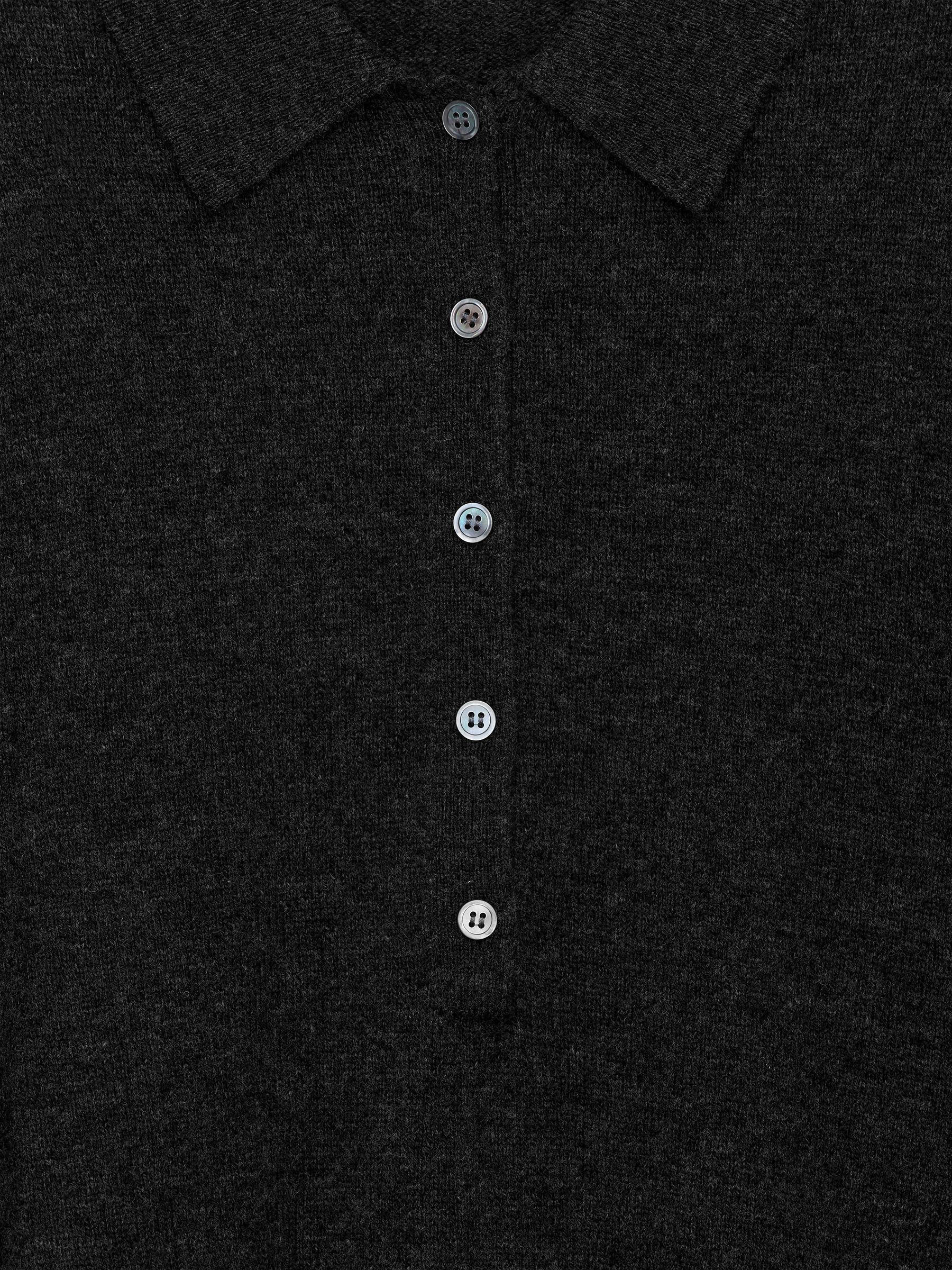 Polopullover aus Wolle - Dunkelgrau - Loose Fit - Damen - StillMedia/DescriptiveDetail - 1