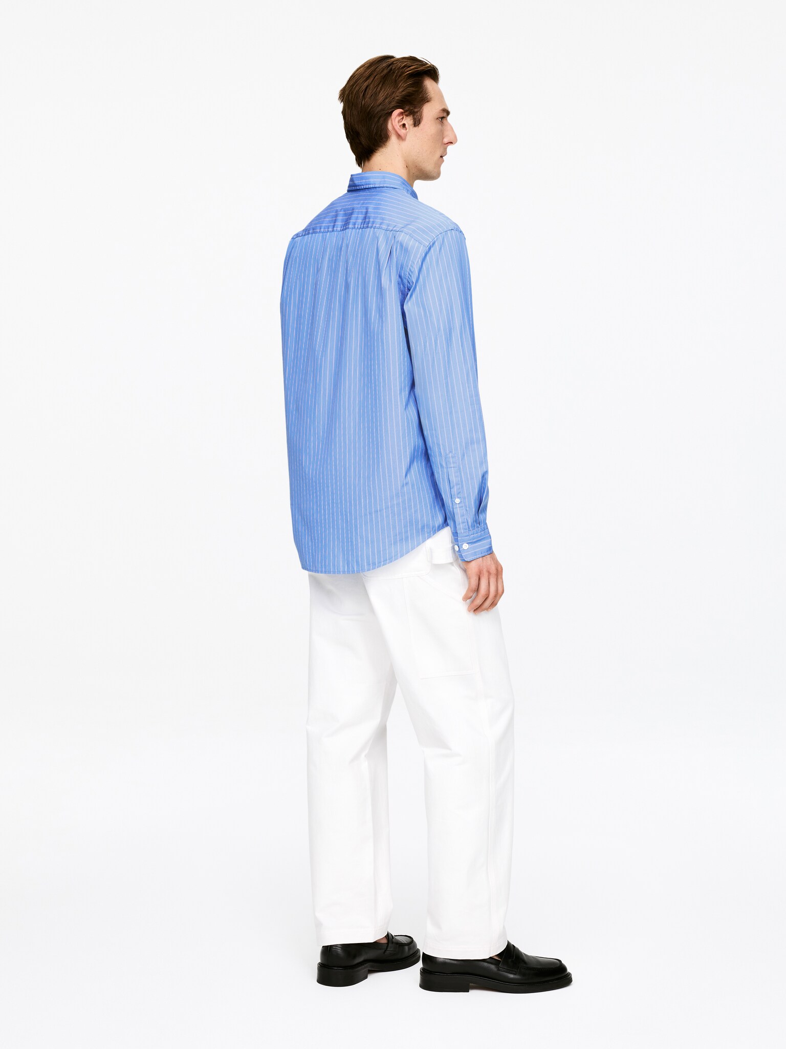 Legeres Popeline-Hemd - Blau/Streifen/Weiß/Blau/Weiß/Nadelstreifen/Blau/Weiß - 3