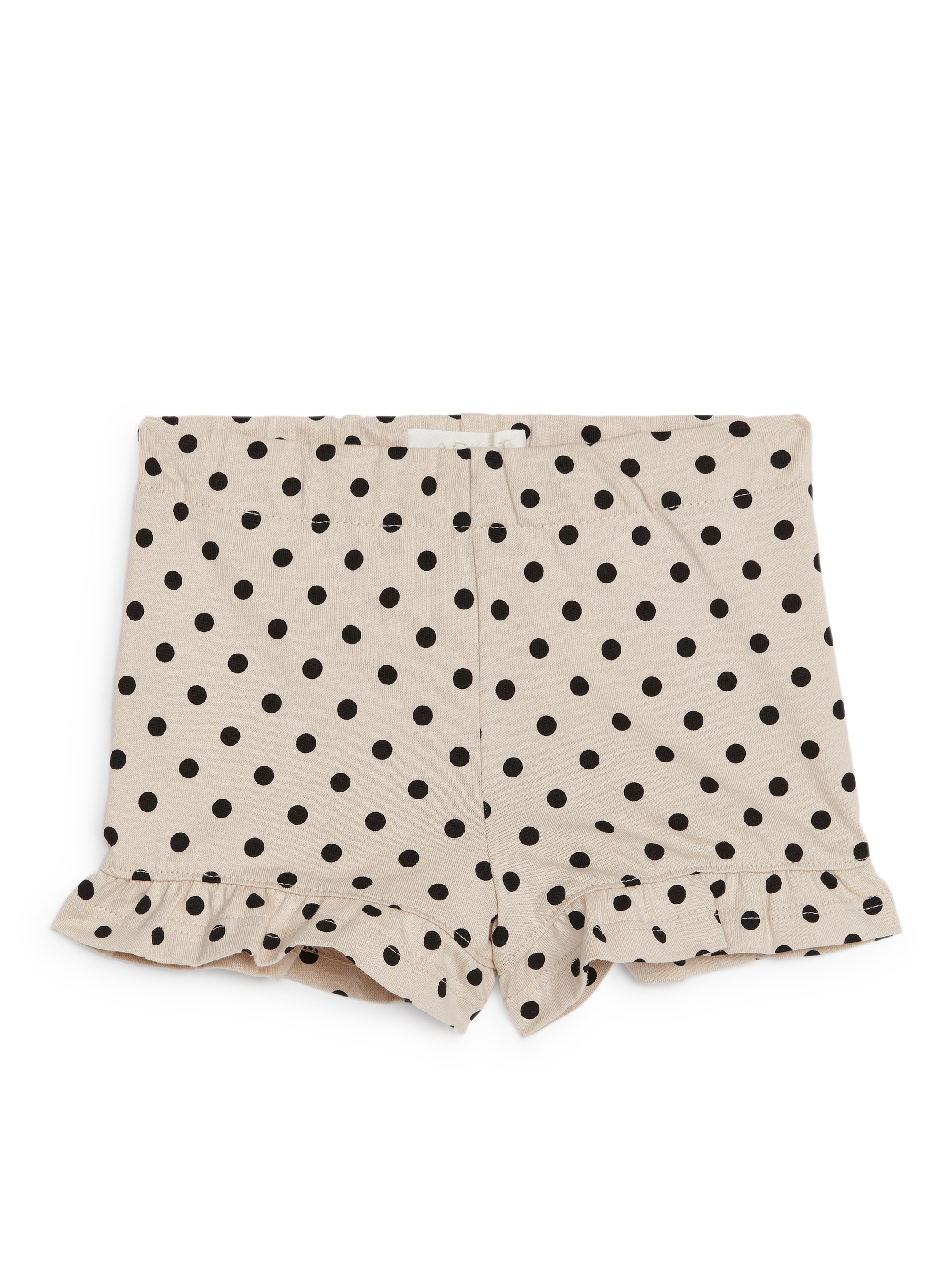 Gerüschtes Jersey-Shorts - Beige/Schwarz - Regular Fit - Kinder - StillMedia/DescriptiveStillLife - 3