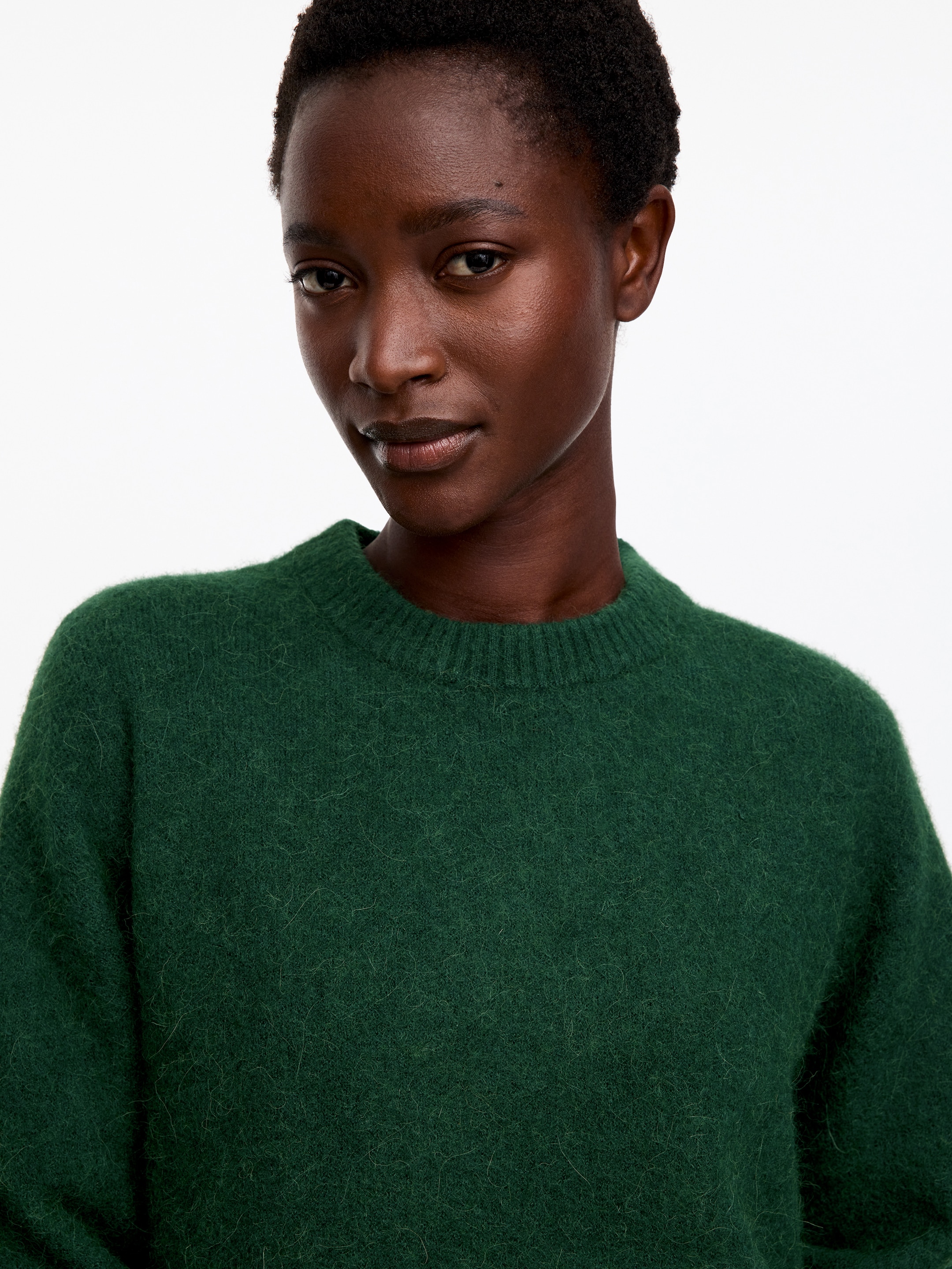 Jersey de mezcla de lana y alpaca - Verde - Oversized - women - StillMedia/Lookbook - 10