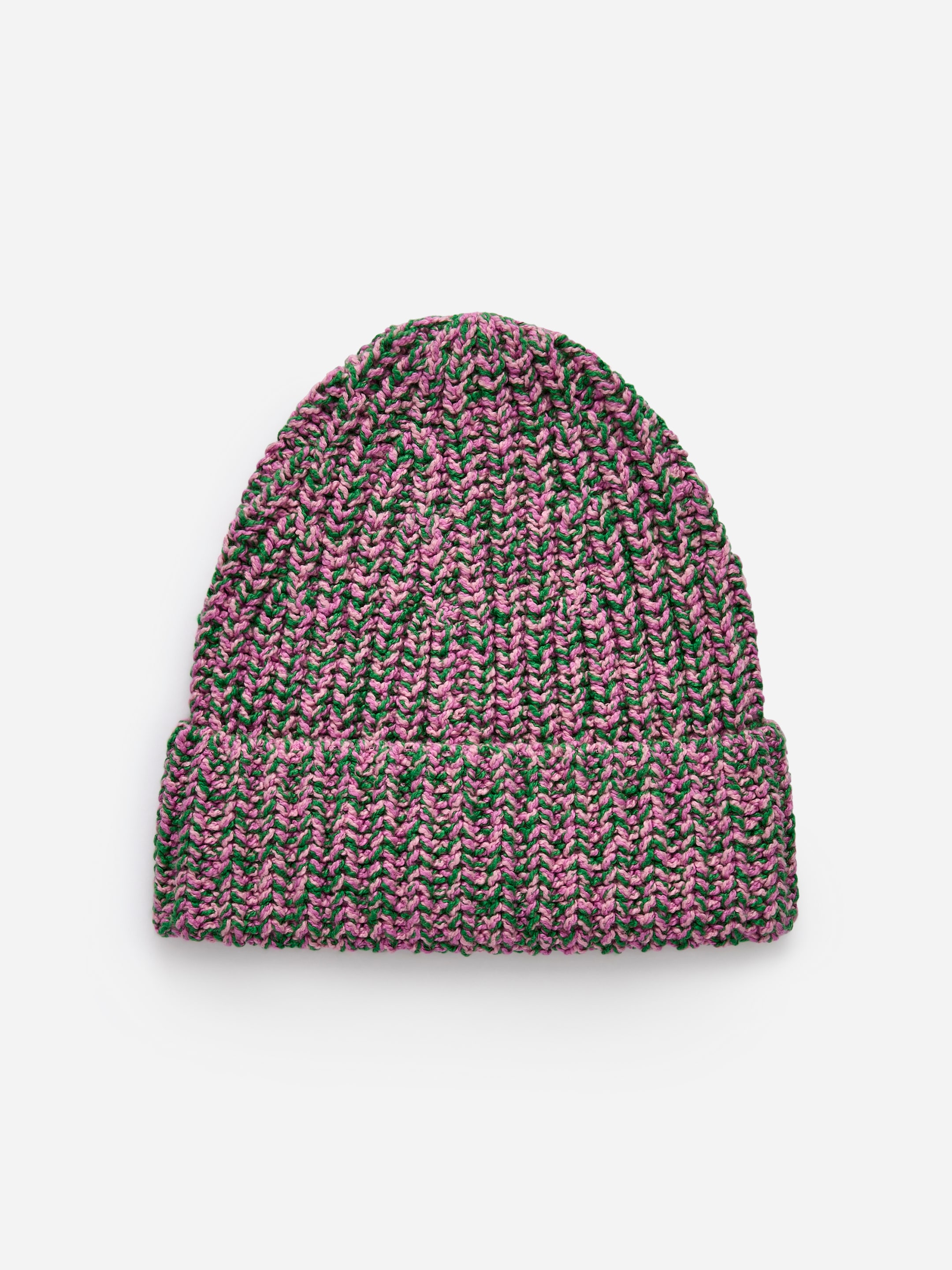 Marmorierte Strickbeanie aus Baumwolle-#D098AE-17442