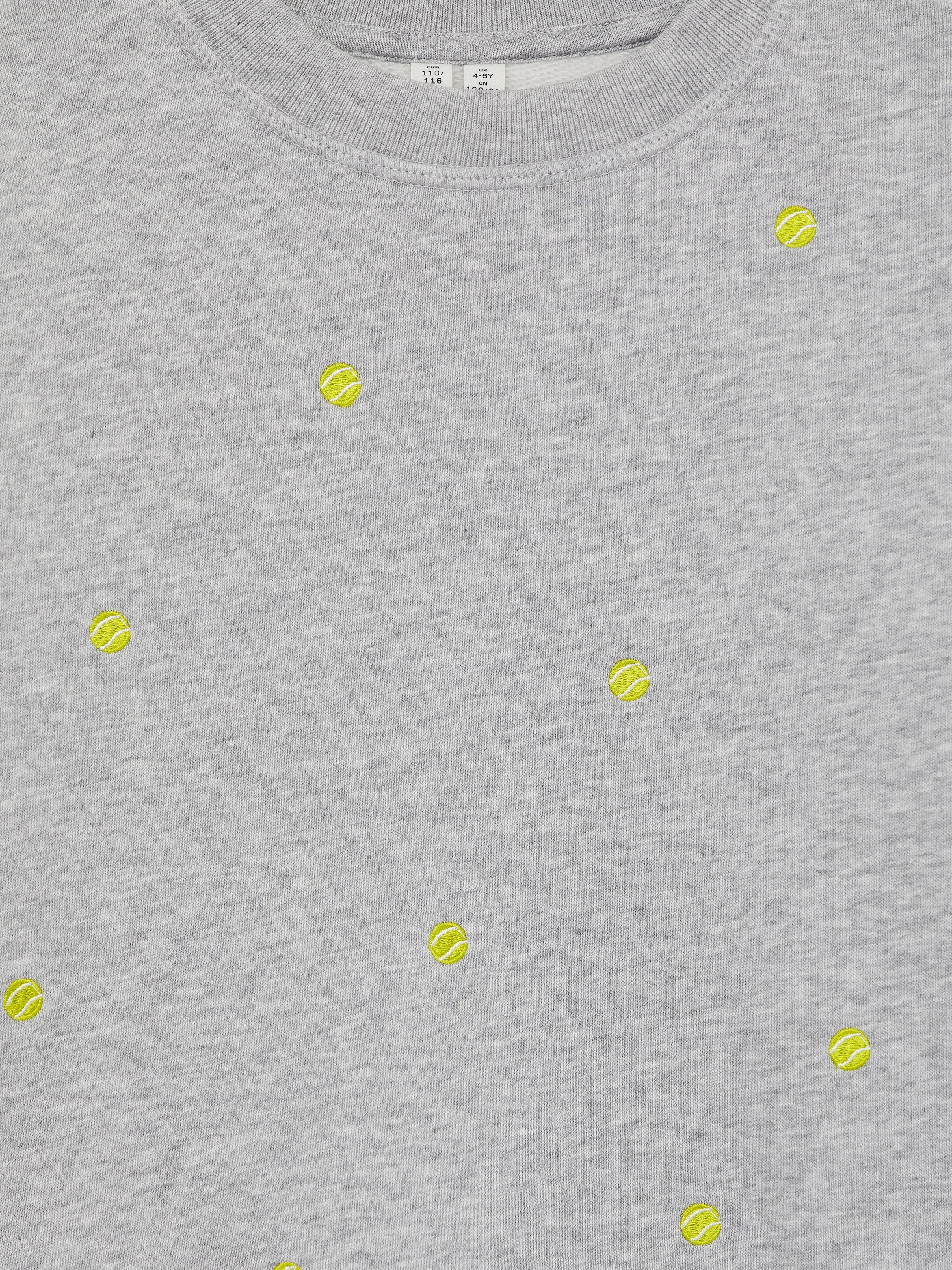 Agrandir l'image: Sweat brodé - Gris/Balles de tennis - ENFANT | H&M FR 3