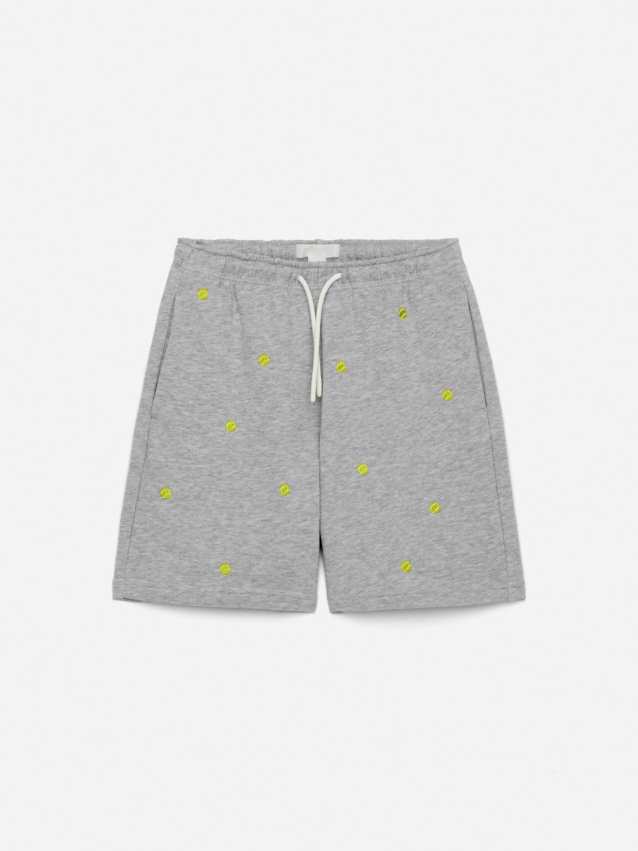 Ver imagen más grande: Pantalones cortos de chándal bordados - Gris/Pelotas de tenis - NIÑOS | H&M ES 1