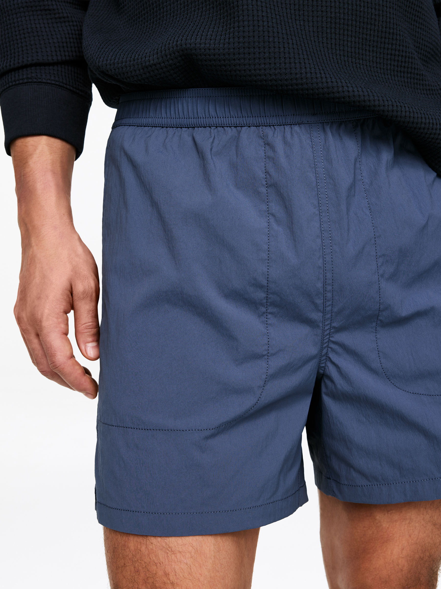 Lightweight Shorts - Mid Blue - Regular fit - Men - StillMedia/Lookbook - 6