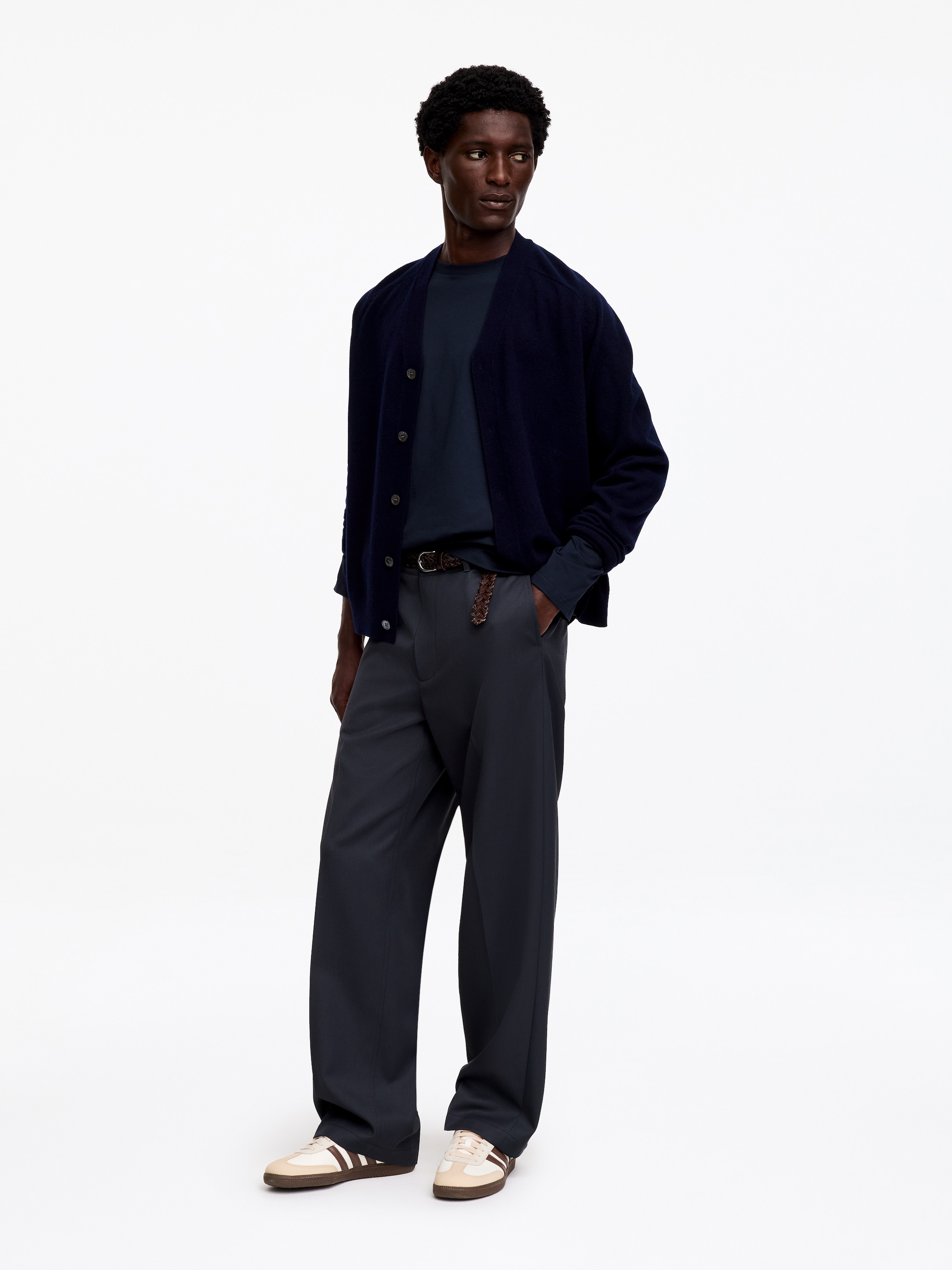 Regular Long-Sleeve T-Shirt - Dark Blue - Regular fit - Men - StillMedia/Lookbook - 2