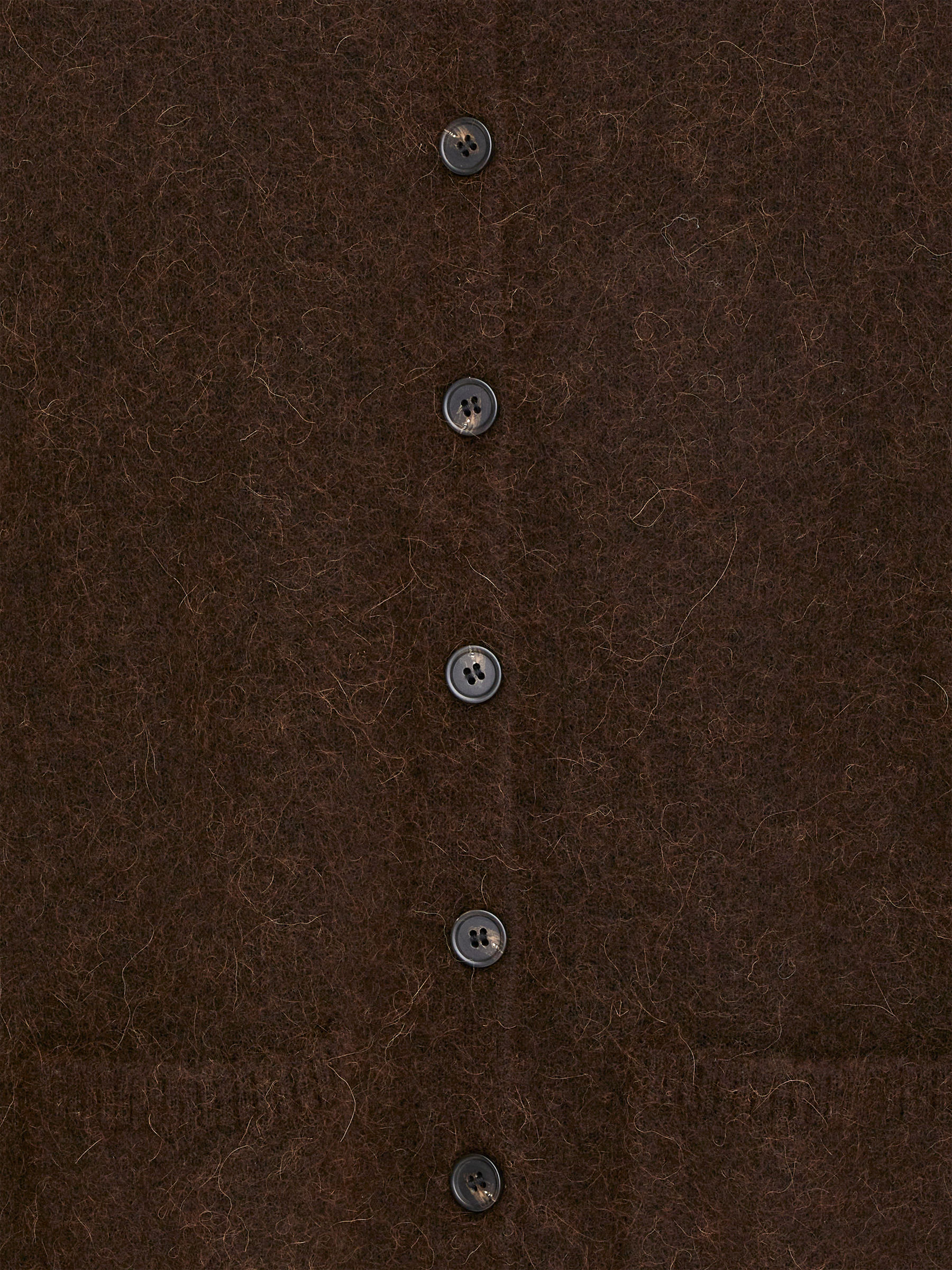 Alpaca-Wool Blend Cardigan - Dark Brown - Regular fit - Women - StillMedia/DescriptiveDetail - 1