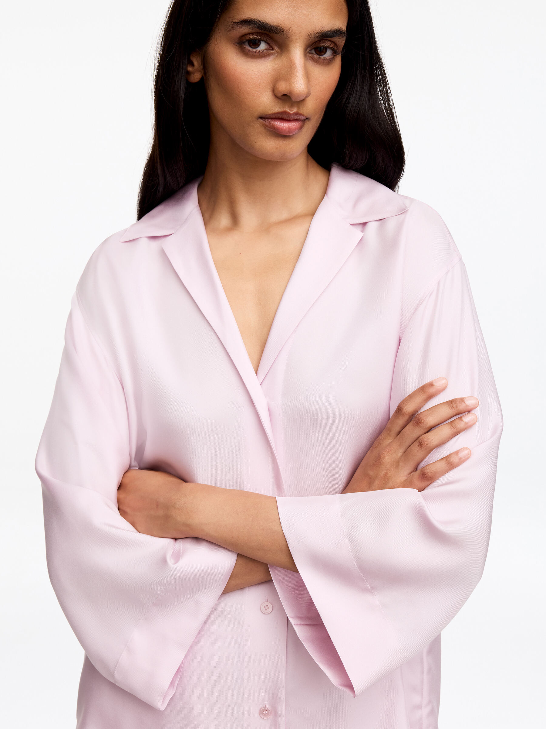 Seidenhemd - Rosa - Regular Fit - Damen - StillMedia/Lookbook - 4