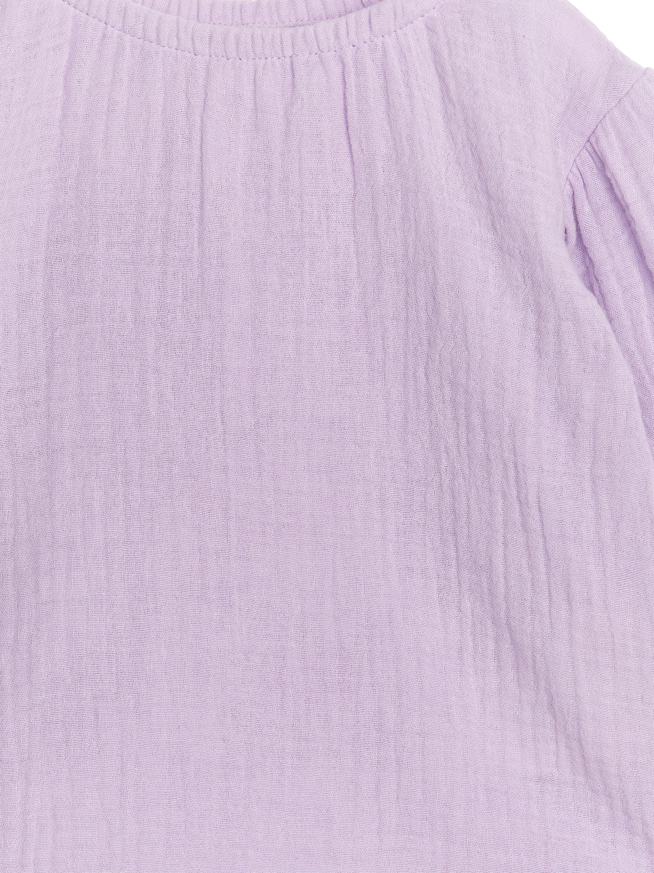 Ingrandisci l'immagine: Puffy Cotton Muslin Blouse - Lilac - BAMBINO | H&M CH 3