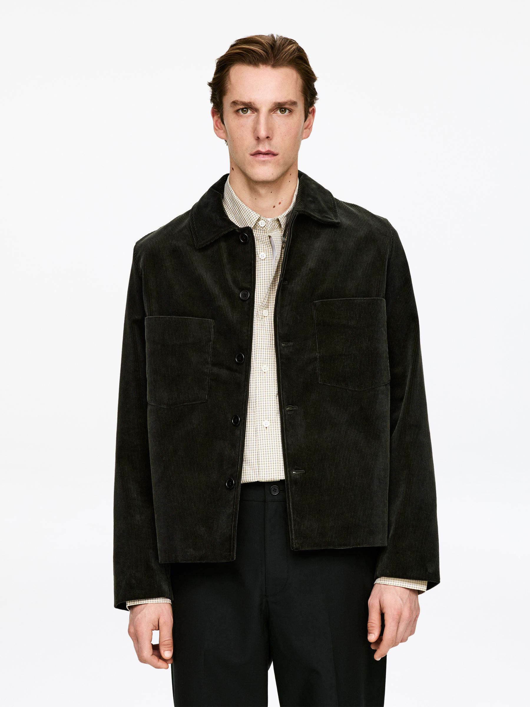 Corduroy Jacket - Dark Green - Regular fit - Men - StillMedia/Lookbook - 8