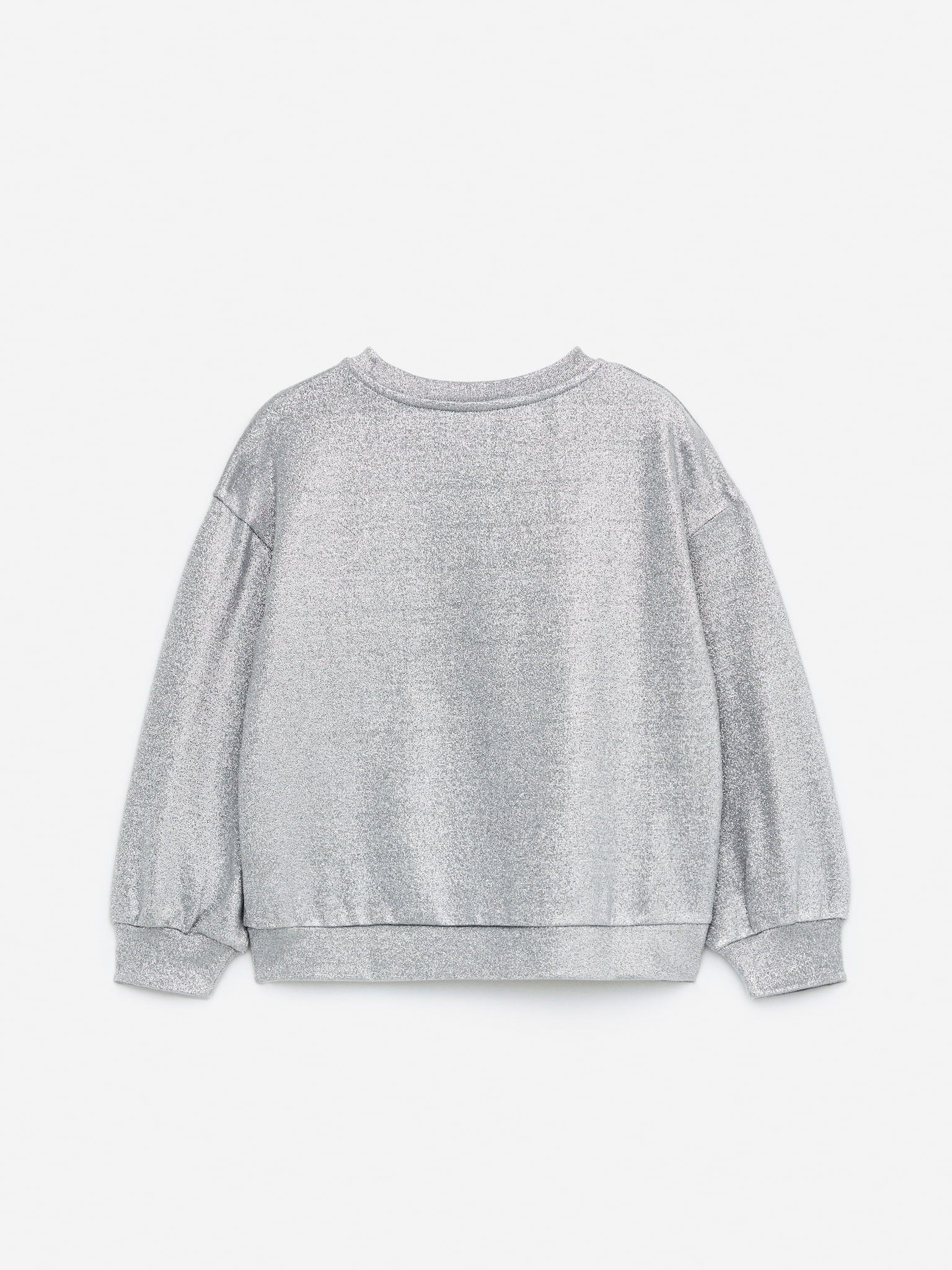 Glitter sweatshirt - Grijs/metallic - 2