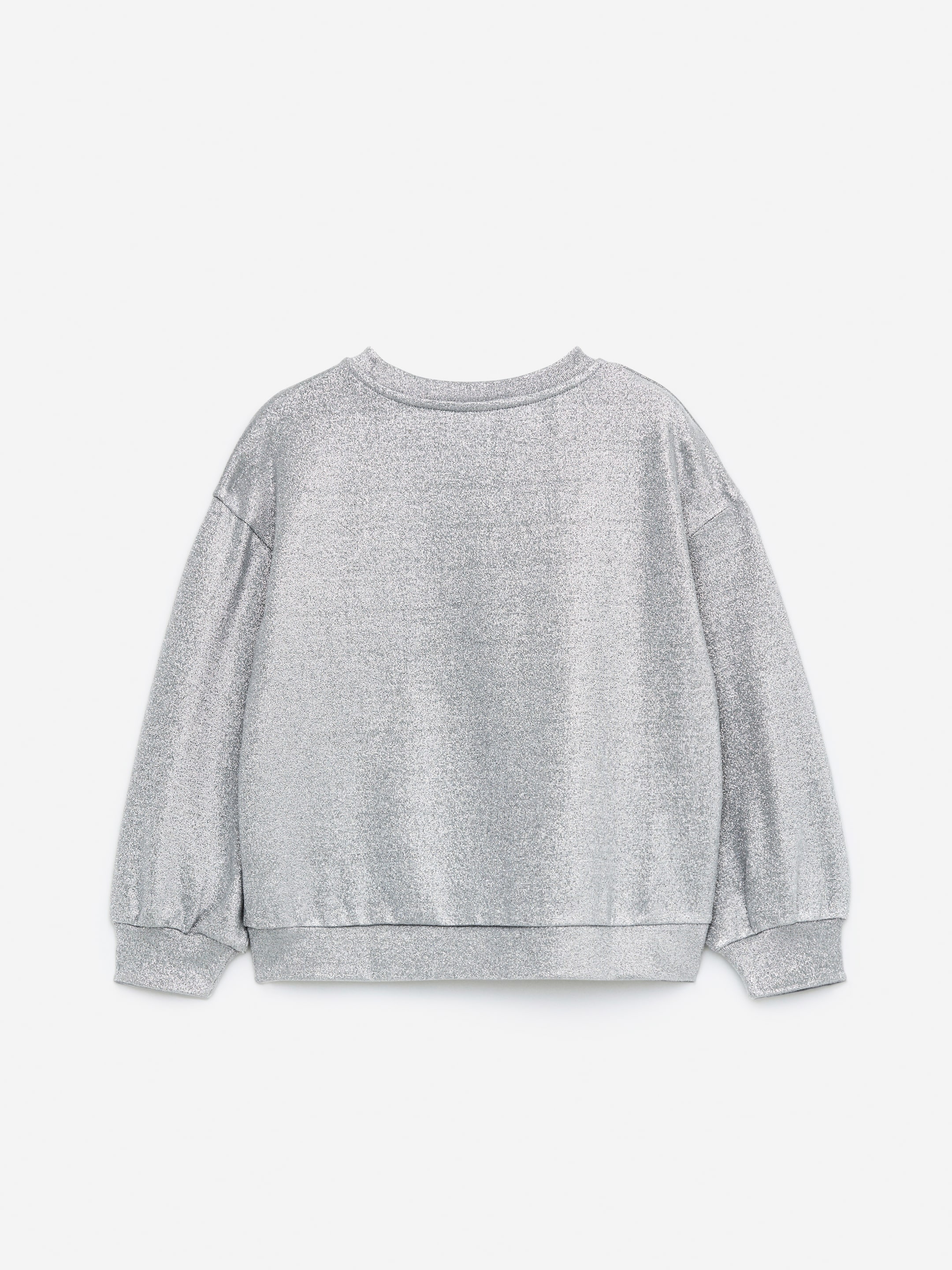 Vis større bilde: Glitter-collegegenser - Grå/metallisk - BARN | H&M NO 2
