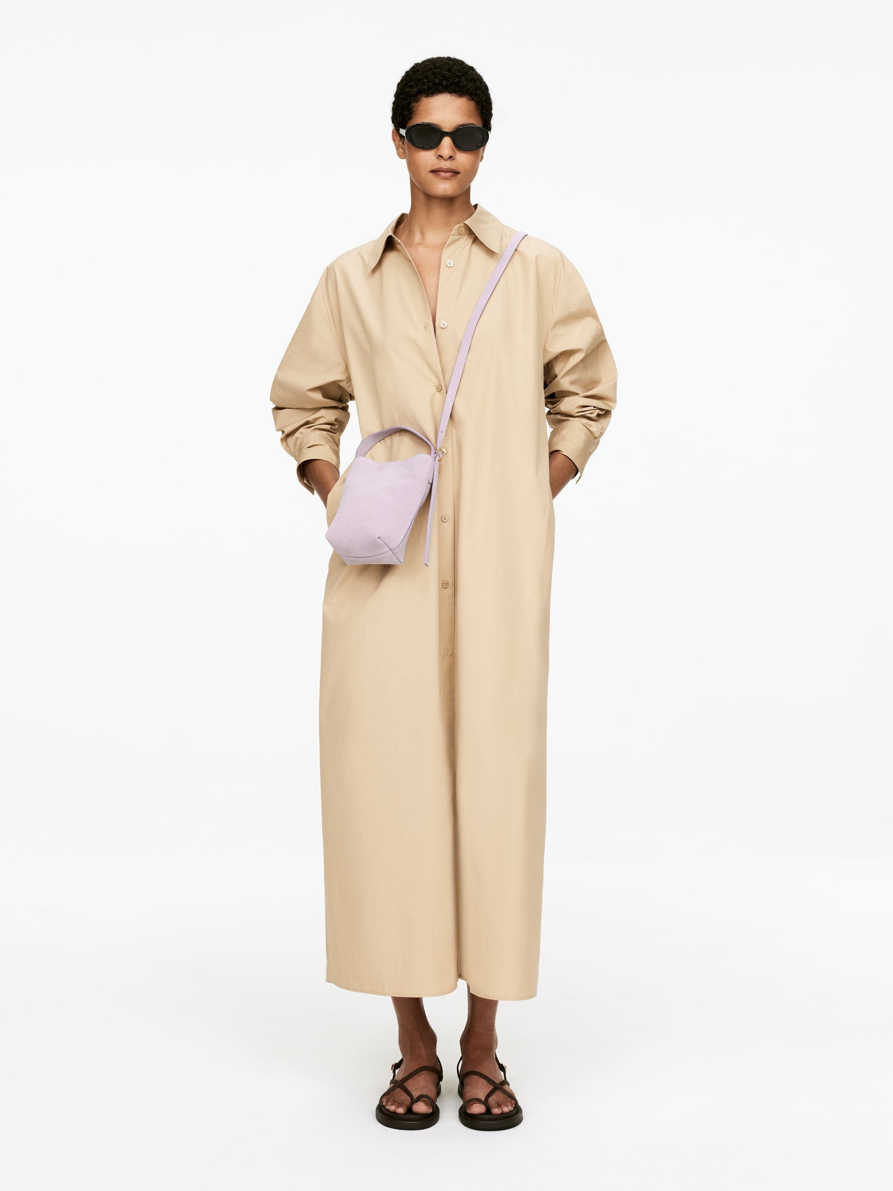 Suede Crossbody Bag - Lilac - Women - StillMedia/Lookbook - 5
