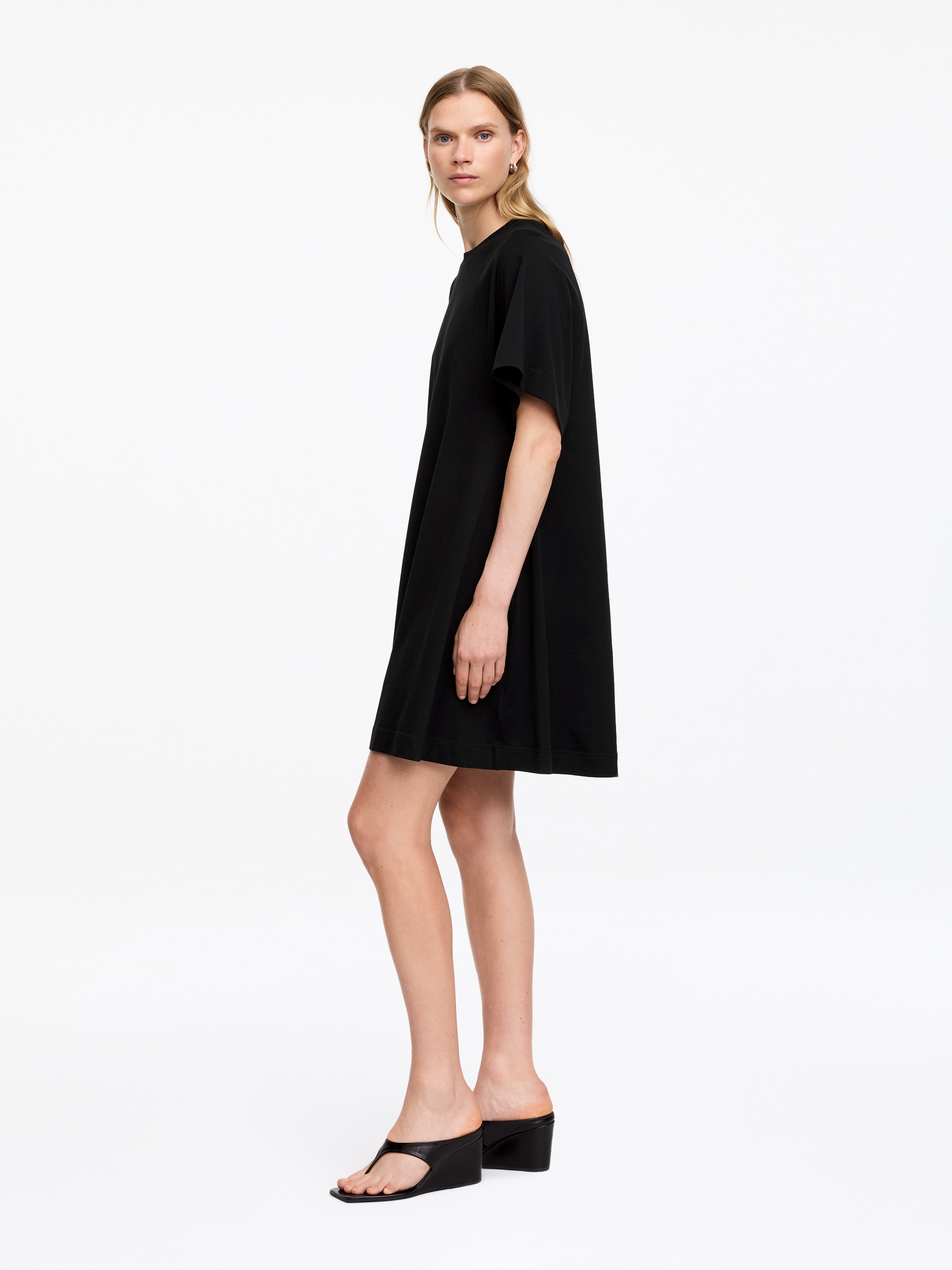 Cotton Jersey Dress – Black – Women – ARKET GB