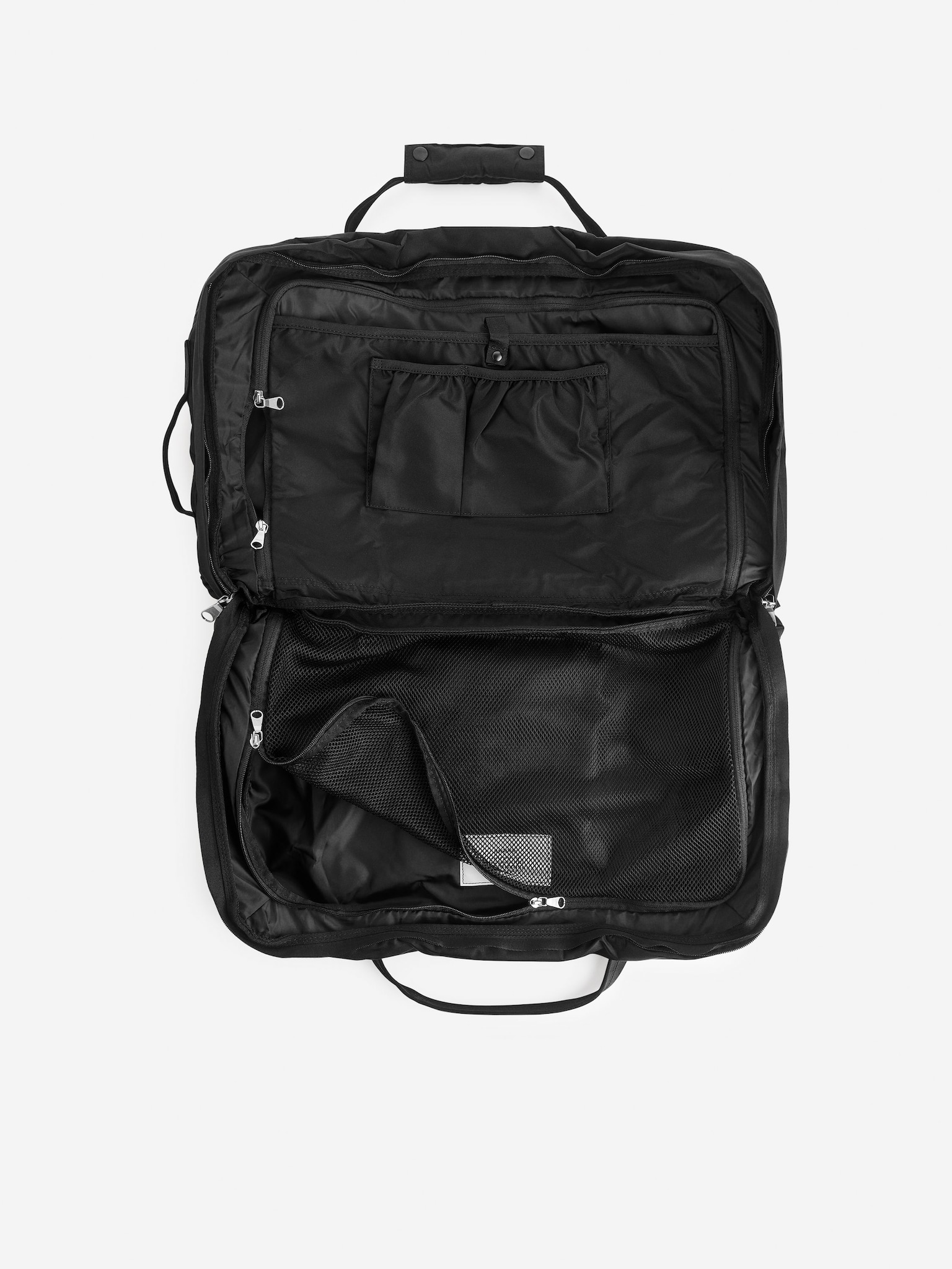 Bolso 72-hour de tela de lana gruesa triple - Negro/Beige oscuro/Verde caqui - 6