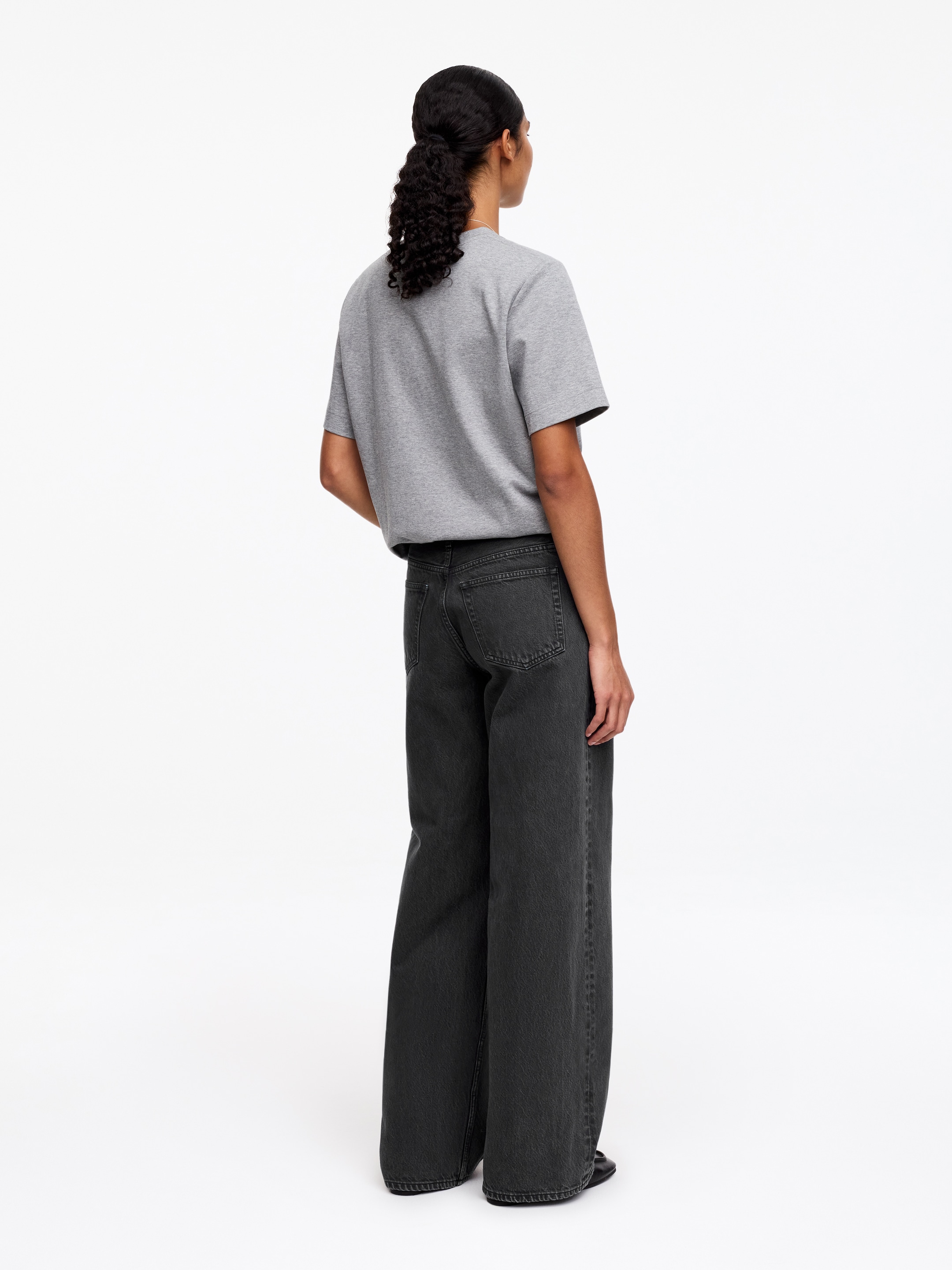 CLOUD Loose Wide Jeans - Grey - Relaxed fit - Women - StillMedia/Lookbook - 6