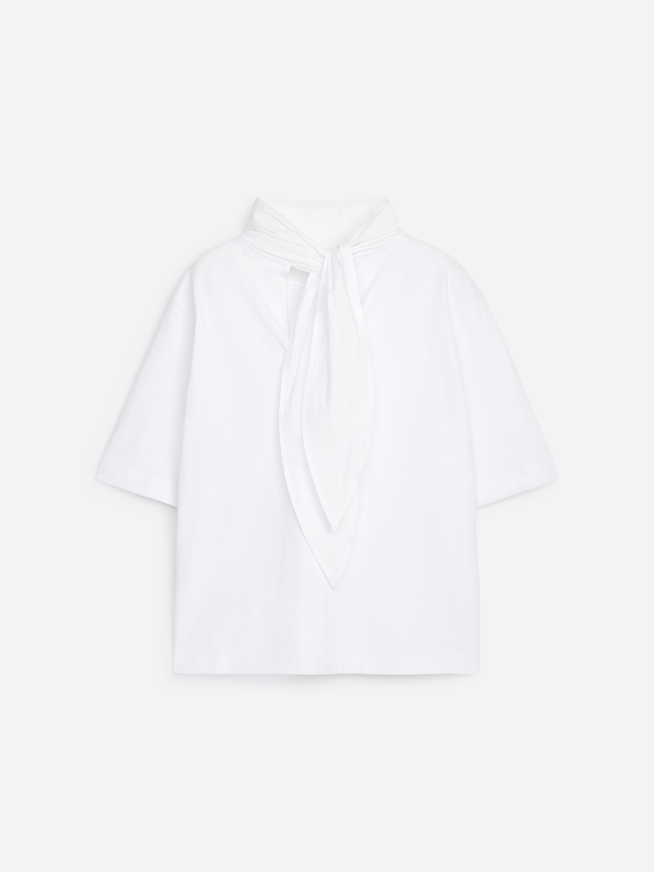Top con cuello de bufanda - Blanco - Corte estándar - women - StillMedia/DescriptiveStillLife - 1