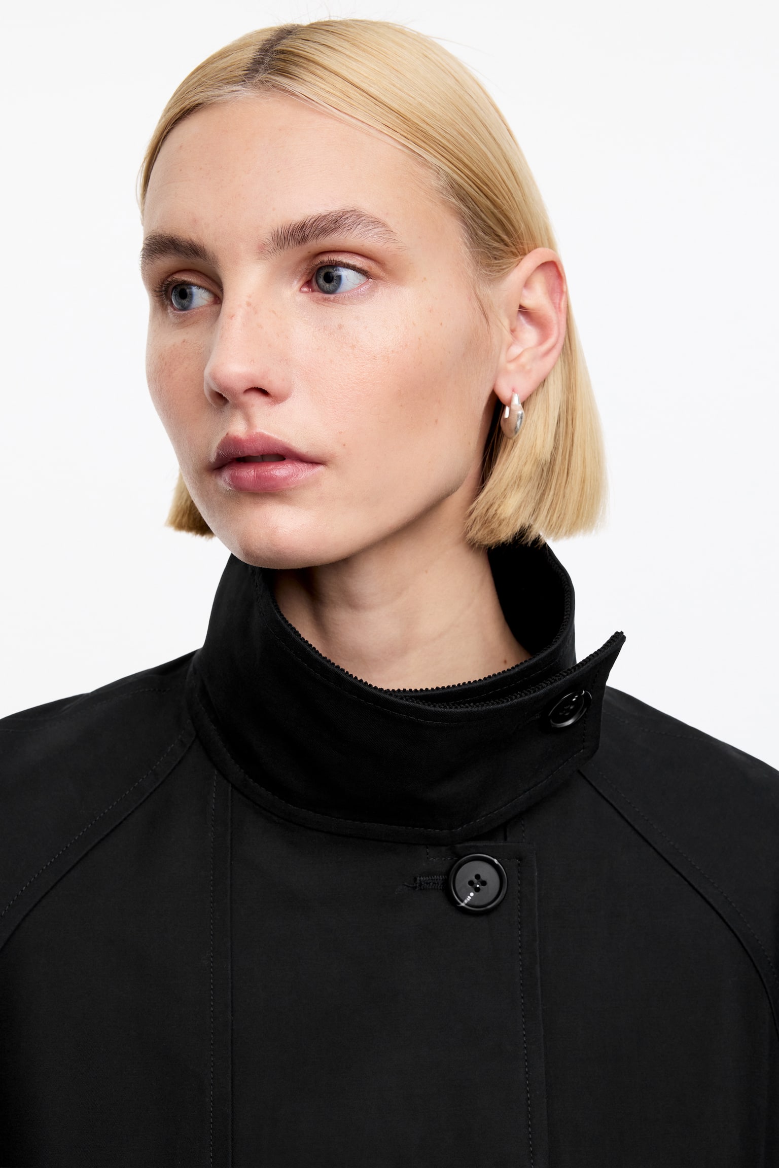 Jacke mit Cordkragen - Schwarz/Braun - 7