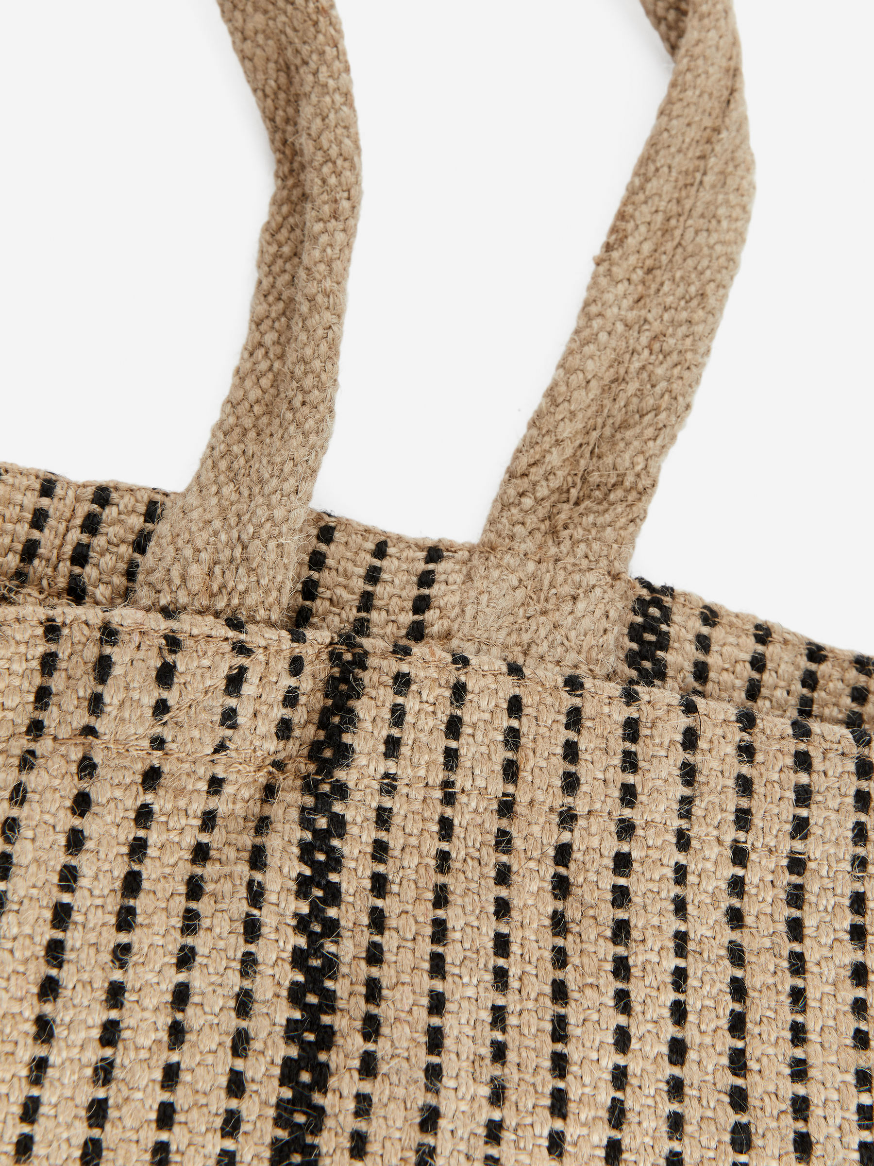 Grand fourre-tout en toile de jute - Beige/Noir - Maison et décoration - StillMedia/DescriptiveDetail - 3