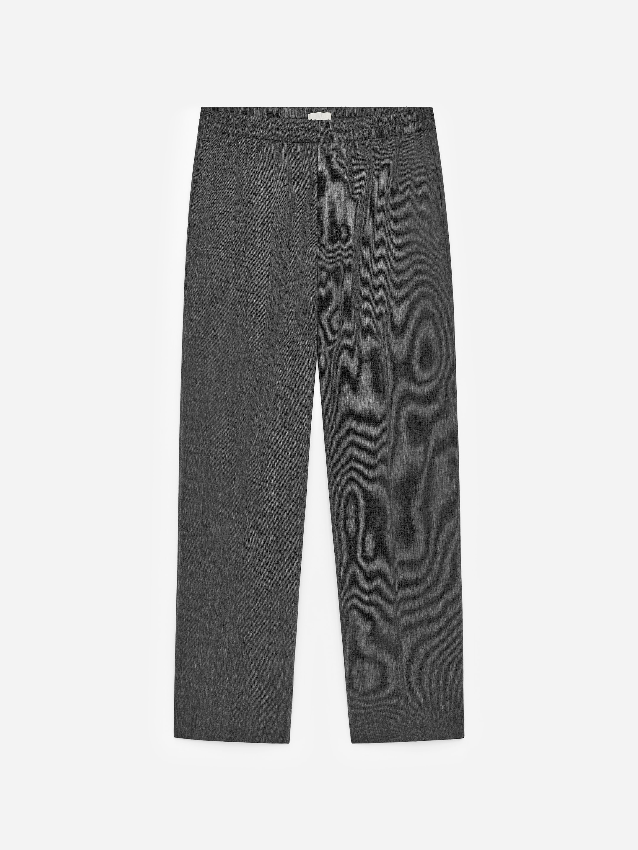 Loose-Fit Wool Trousers-#828282-17140